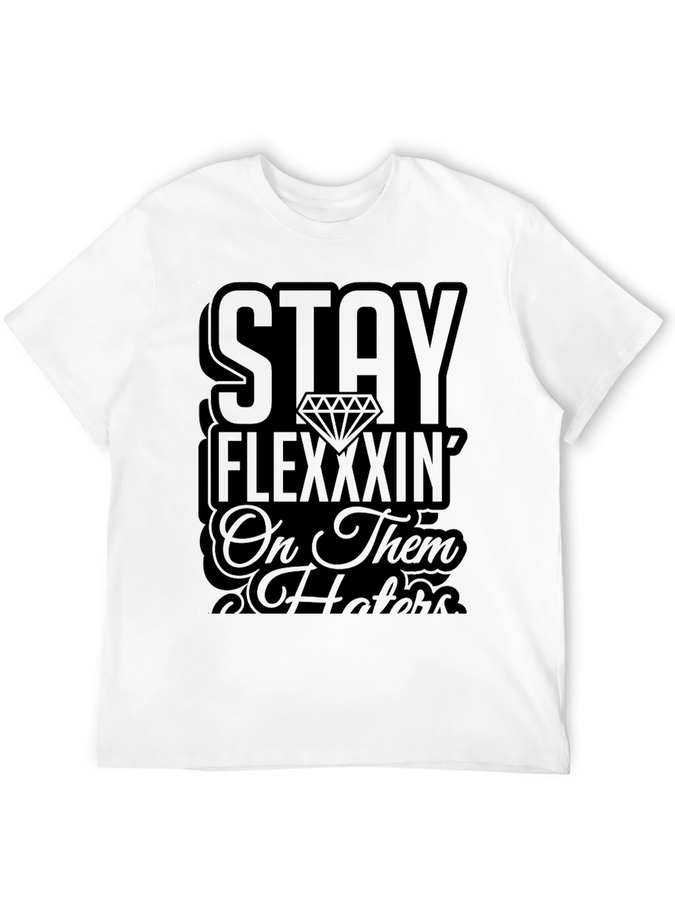 Stay Flexxxin Black Graphic Tee