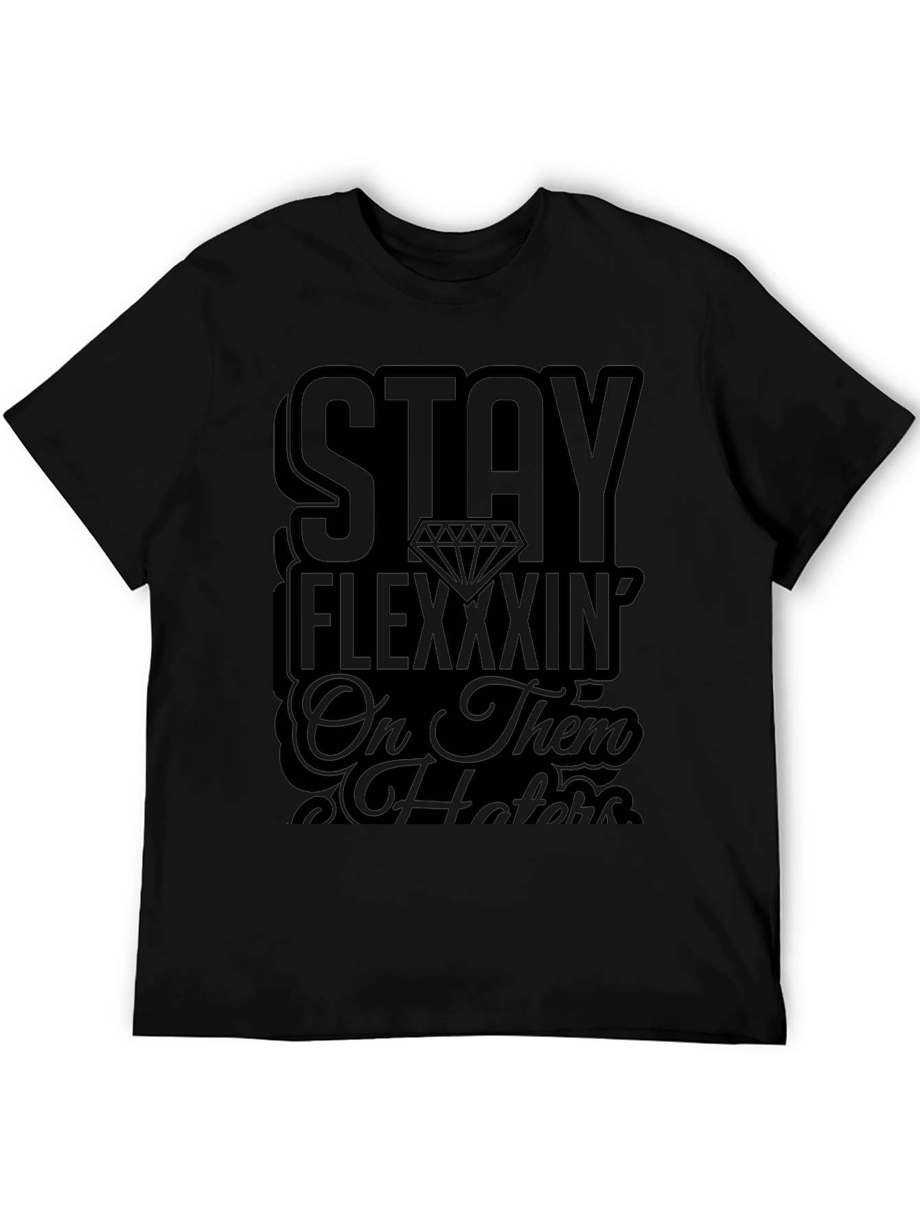 Stay Flexxxin Black Graphic Tee