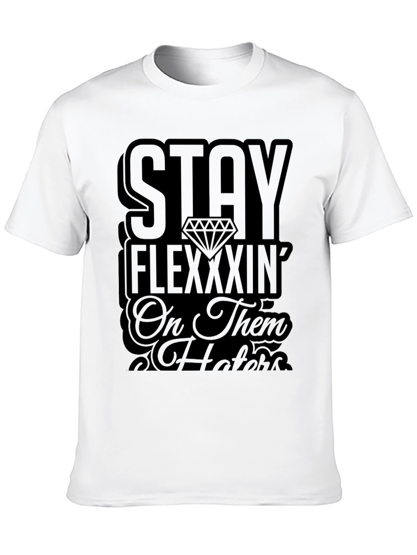 Stay Flexxxin Black Graphic Tee