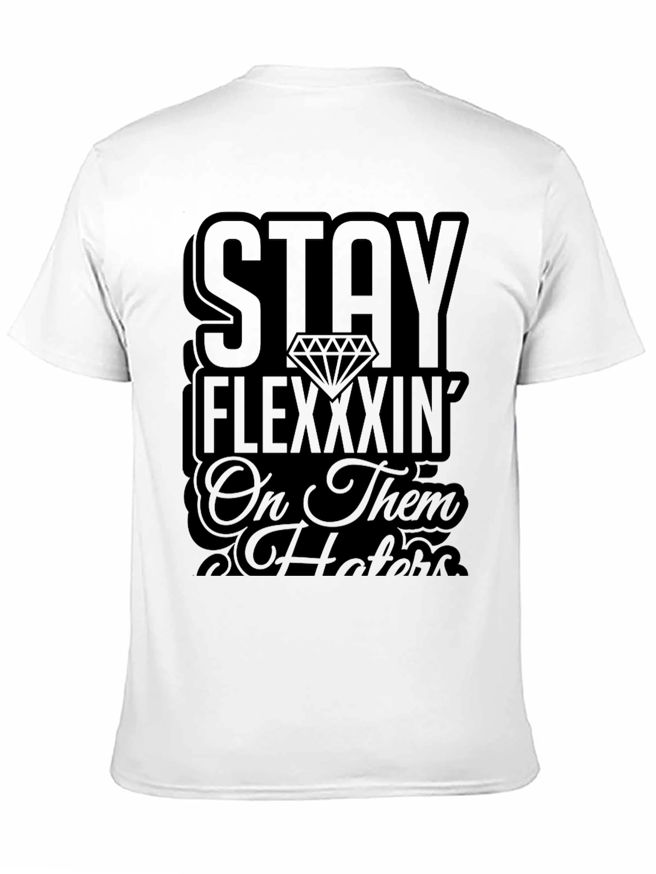 Stay Flexxxin Black Graphic Tee