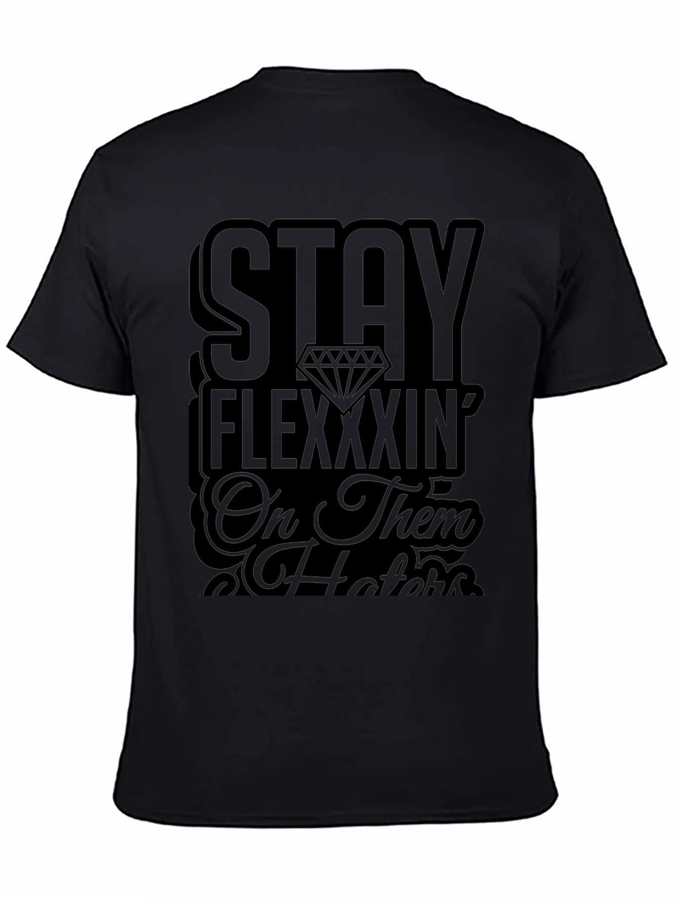 Stay Flexxxin Black Graphic Tee