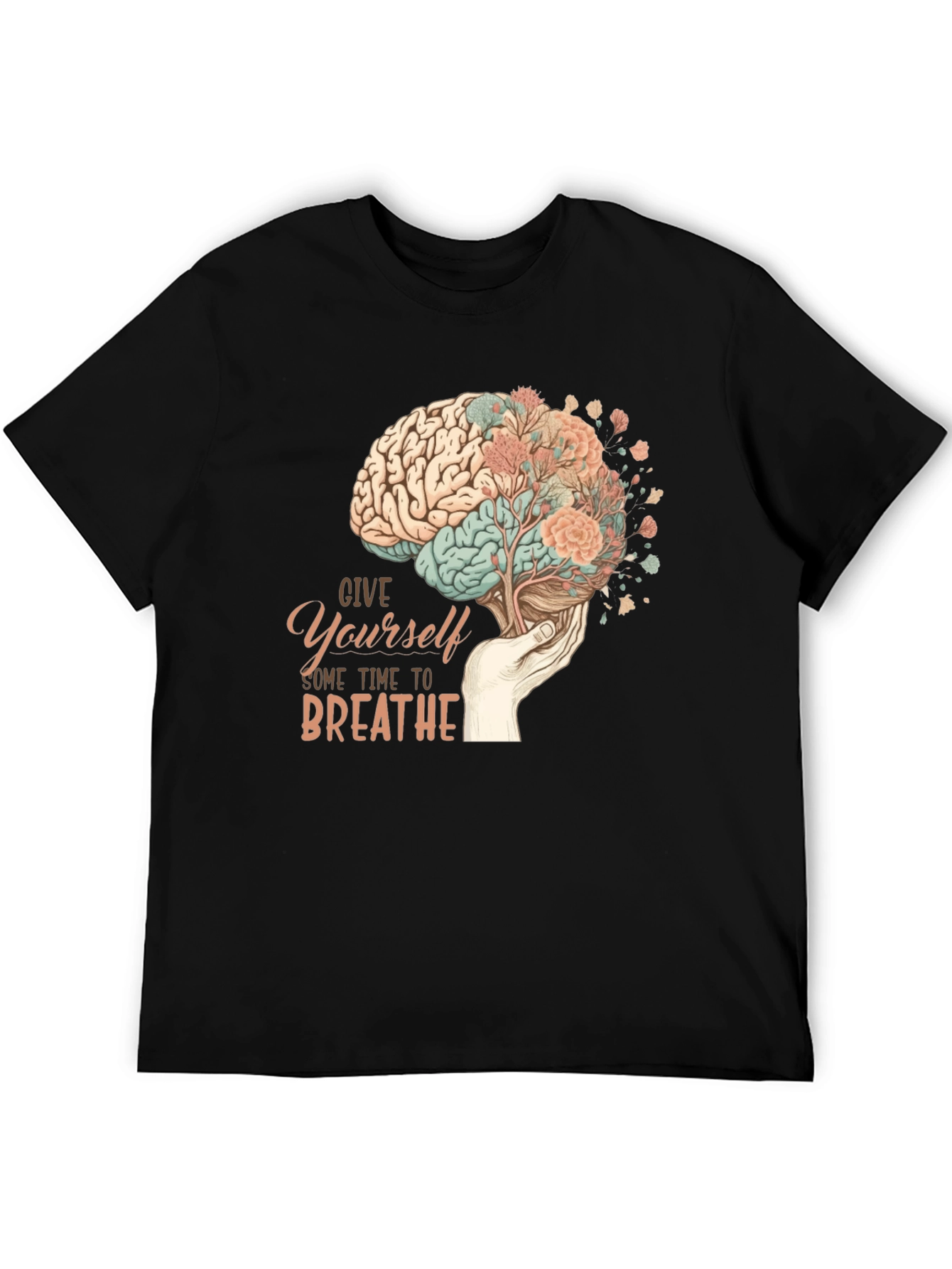 Brain & Bloom Graphic Tee - Mental Wellness Shirt