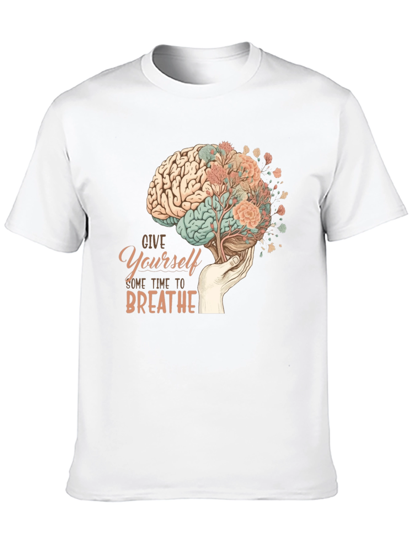 Brain & Bloom Graphic Tee - Mental Wellness Shirt