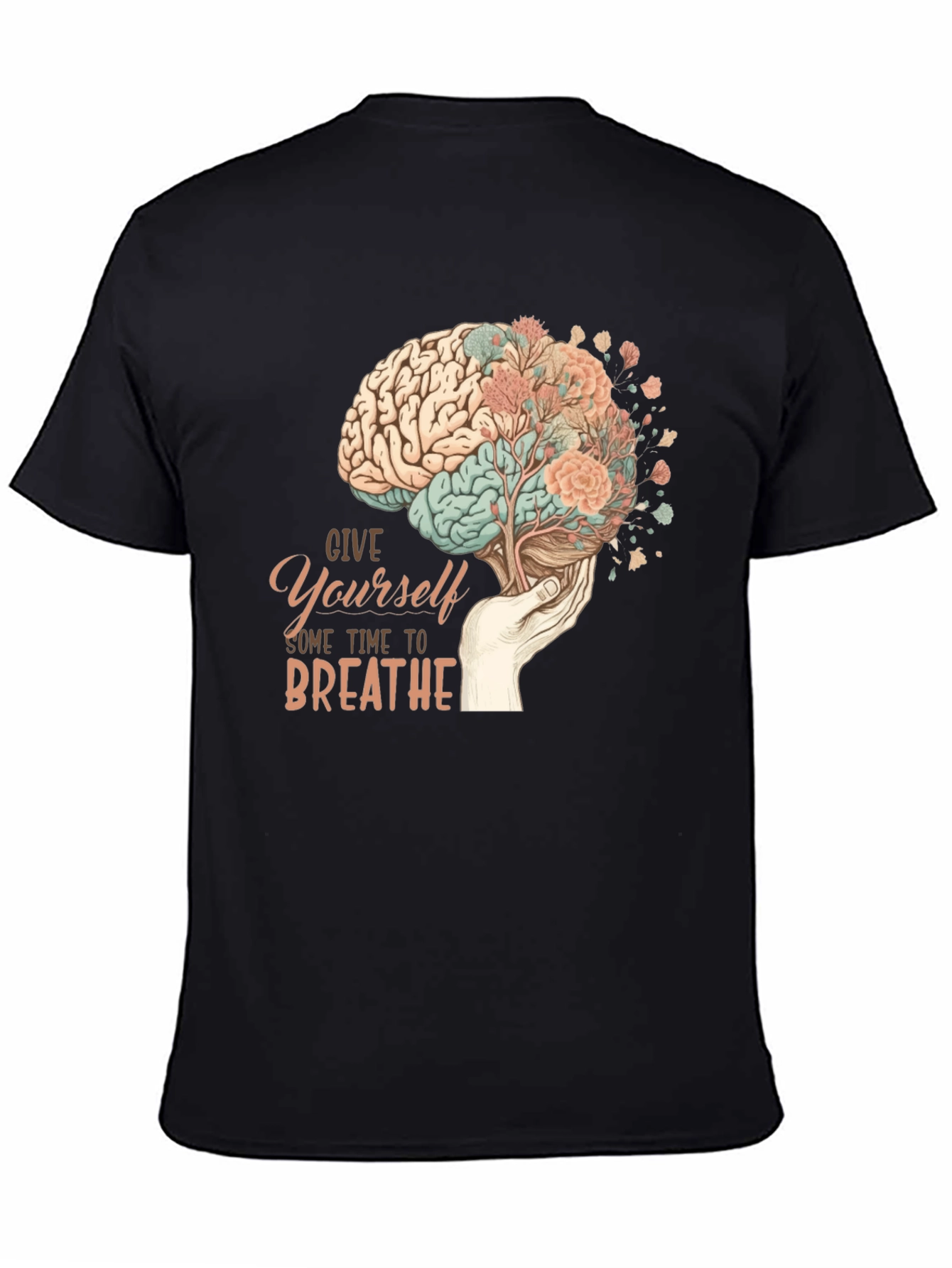 Brain & Bloom Graphic Tee - Mental Wellness Shirt