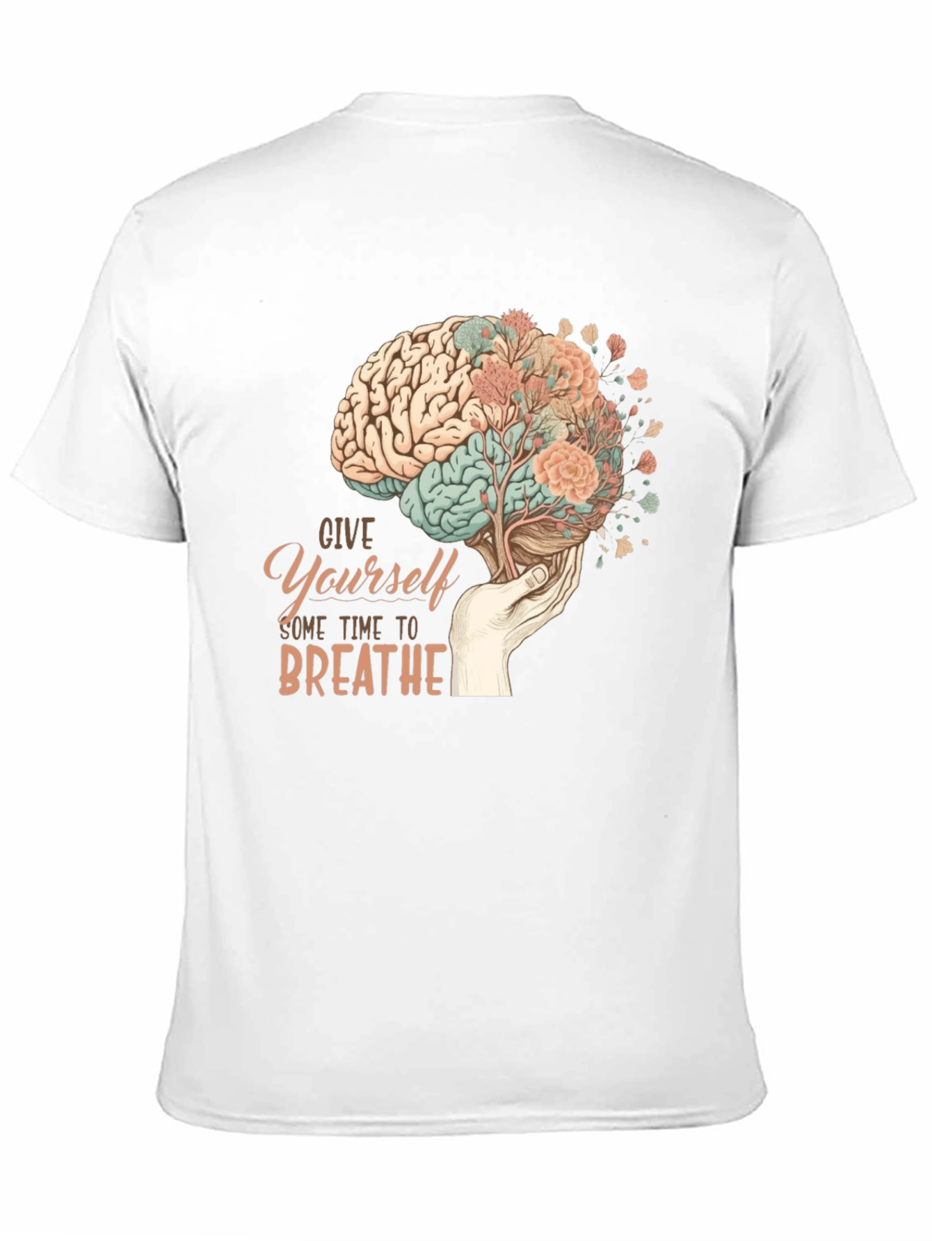 Brain & Bloom Graphic Tee - Mental Wellness Shirt