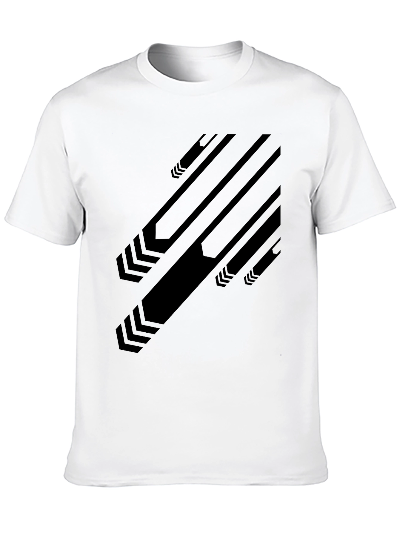 Modern Graphic Black T-Shirt