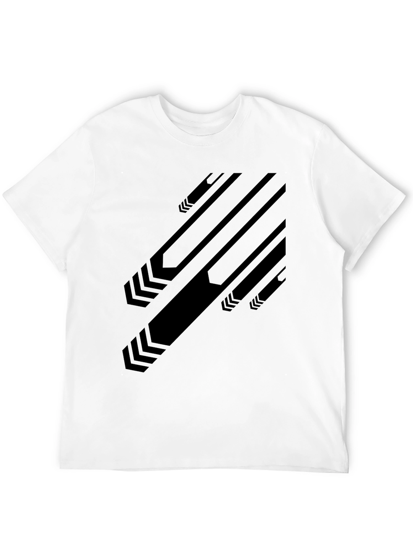 Modern Graphic Black T-Shirt