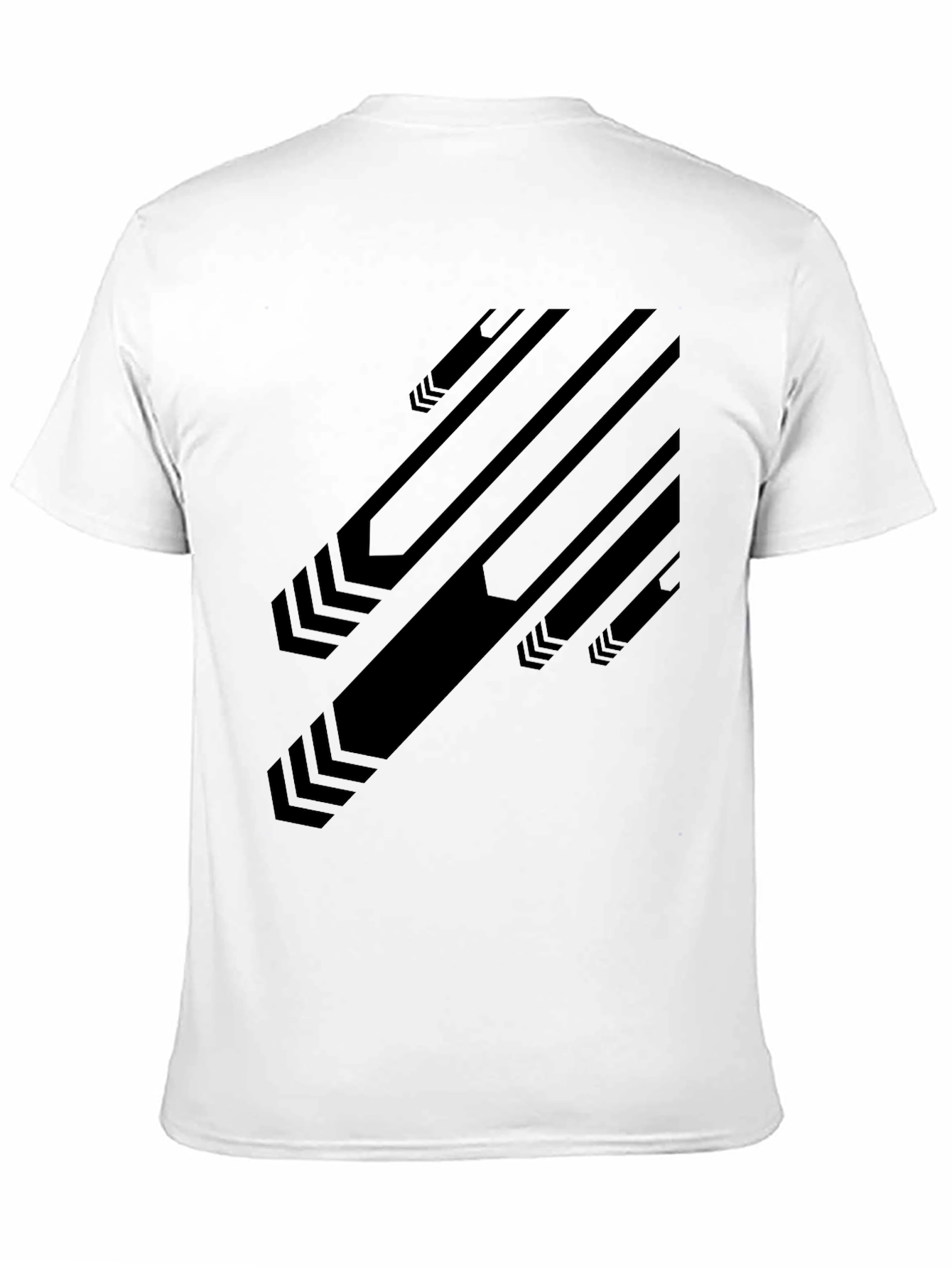 Modern Graphic Black T-Shirt