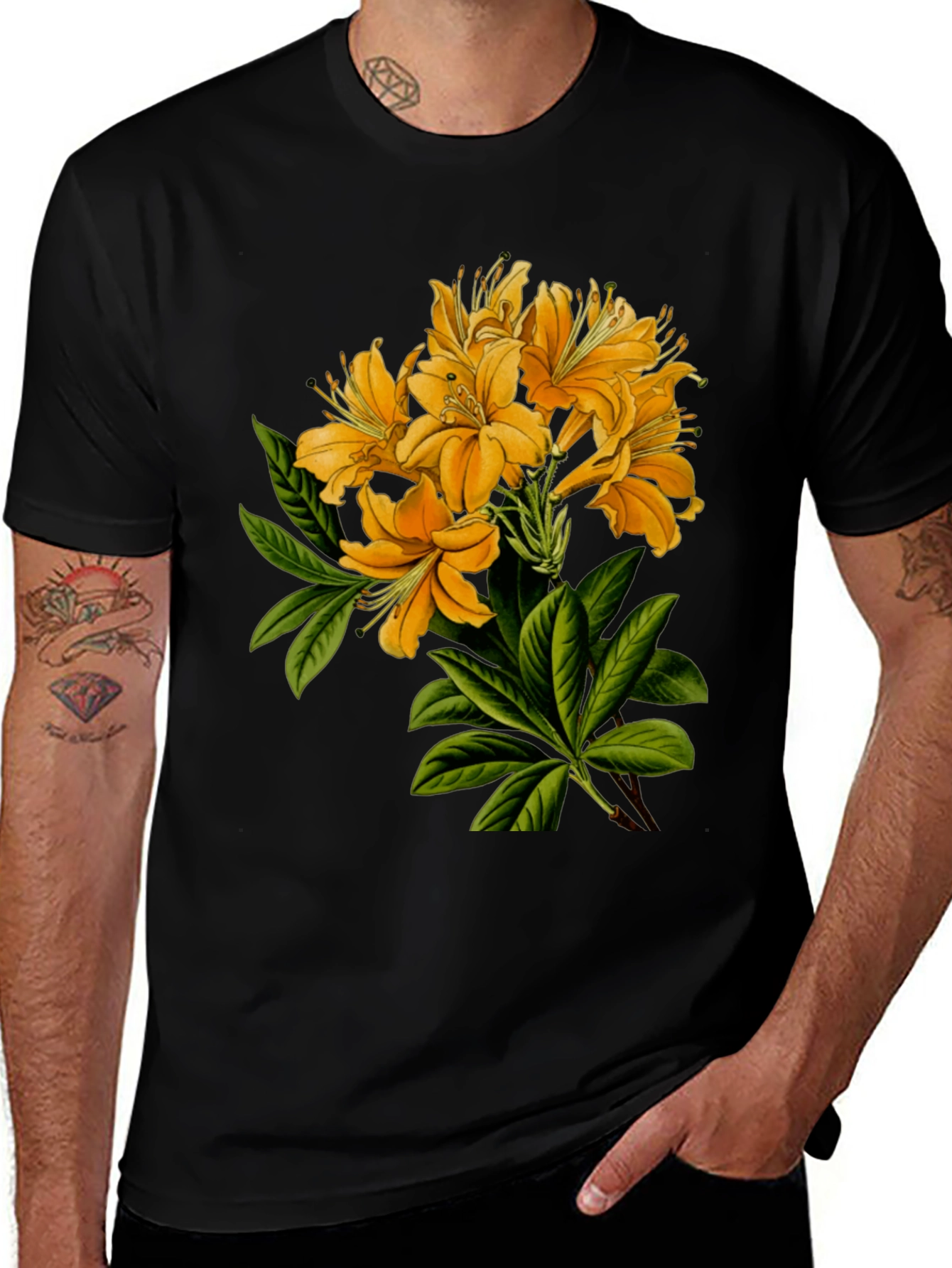 Floral Print Crew Neck T-Shirt