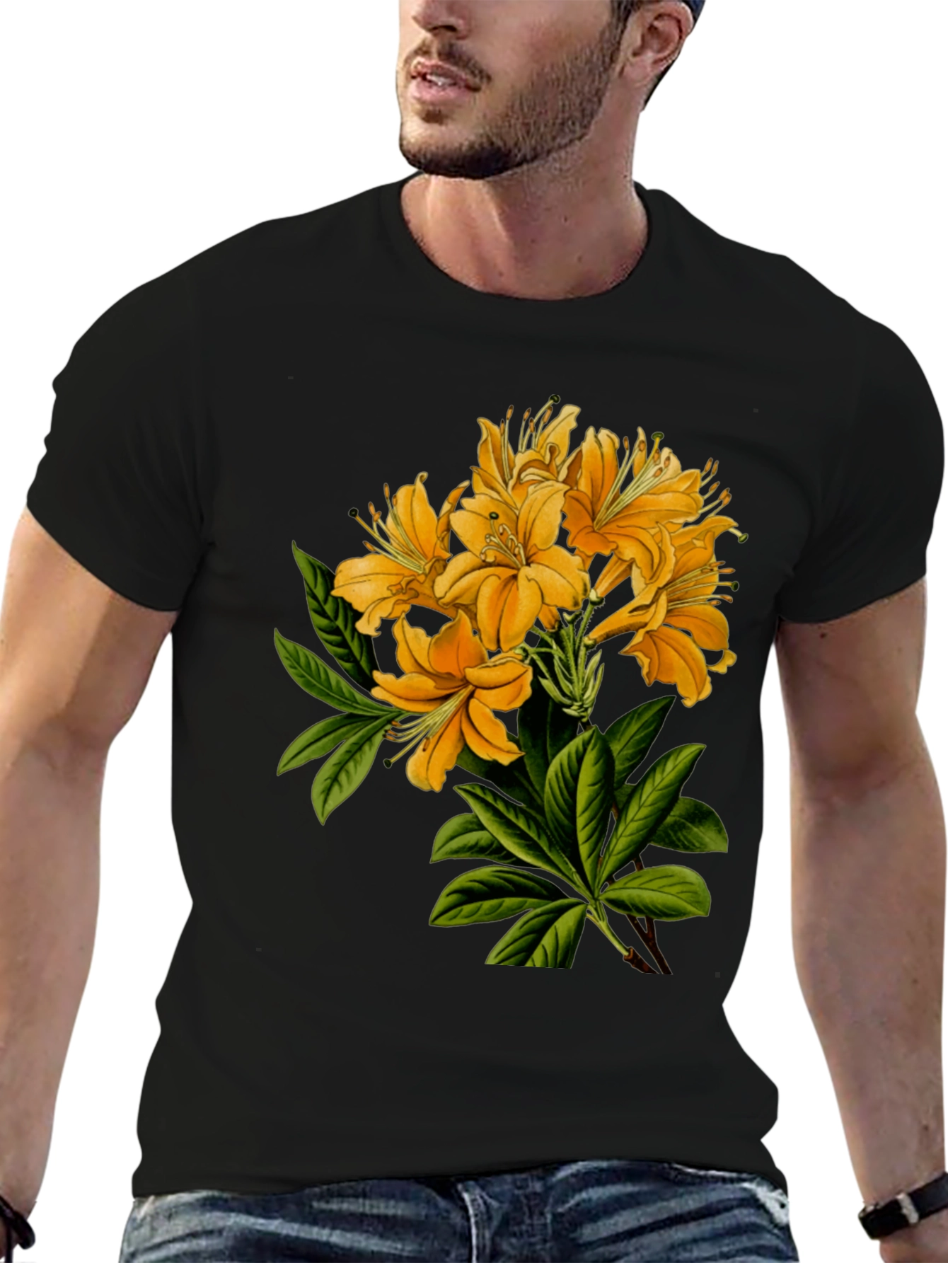 Floral Print Crew Neck T-Shirt