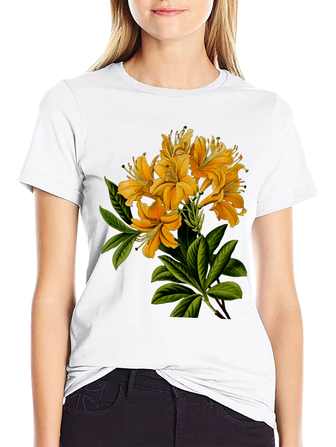 Floral Print Crew Neck T-Shirt