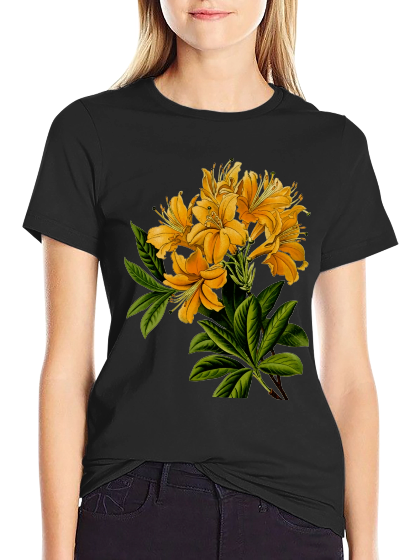 Floral Print Crew Neck T-Shirt