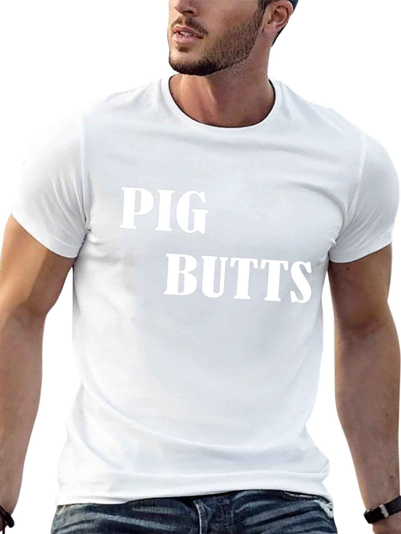 Pig Butts Novelty Graphic Tee - Funny T-Shirt
