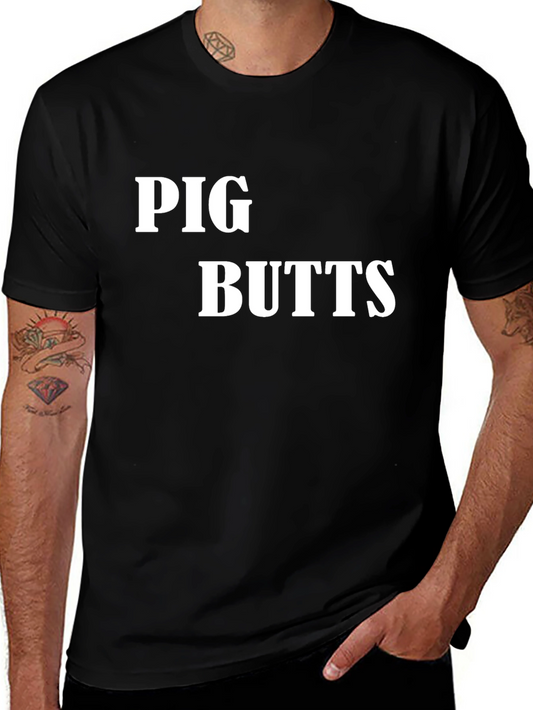 Pig Butts Novelty Graphic Tee - Funny T-Shirt