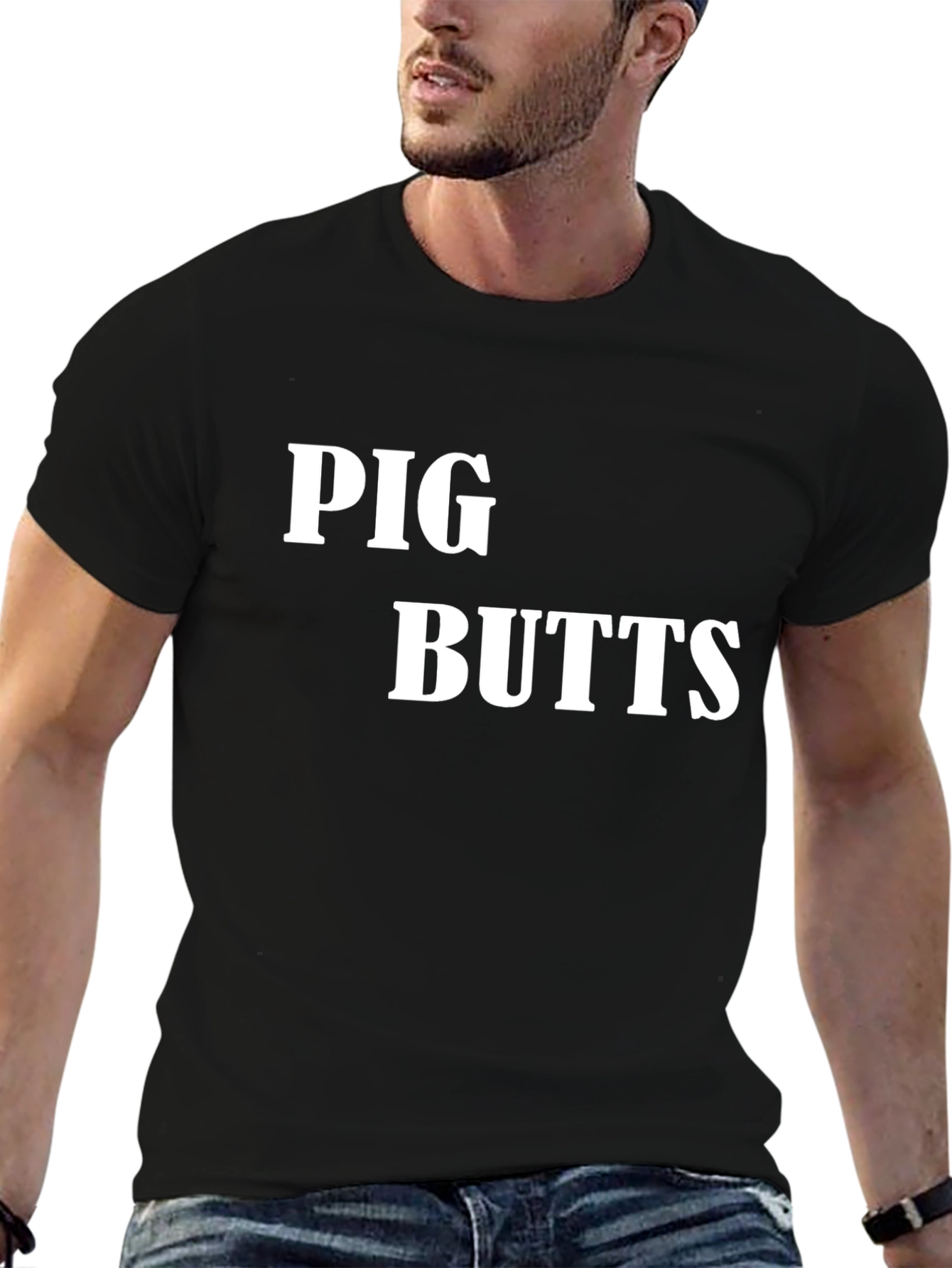 Pig Butts Novelty Graphic Tee - Funny T-Shirt