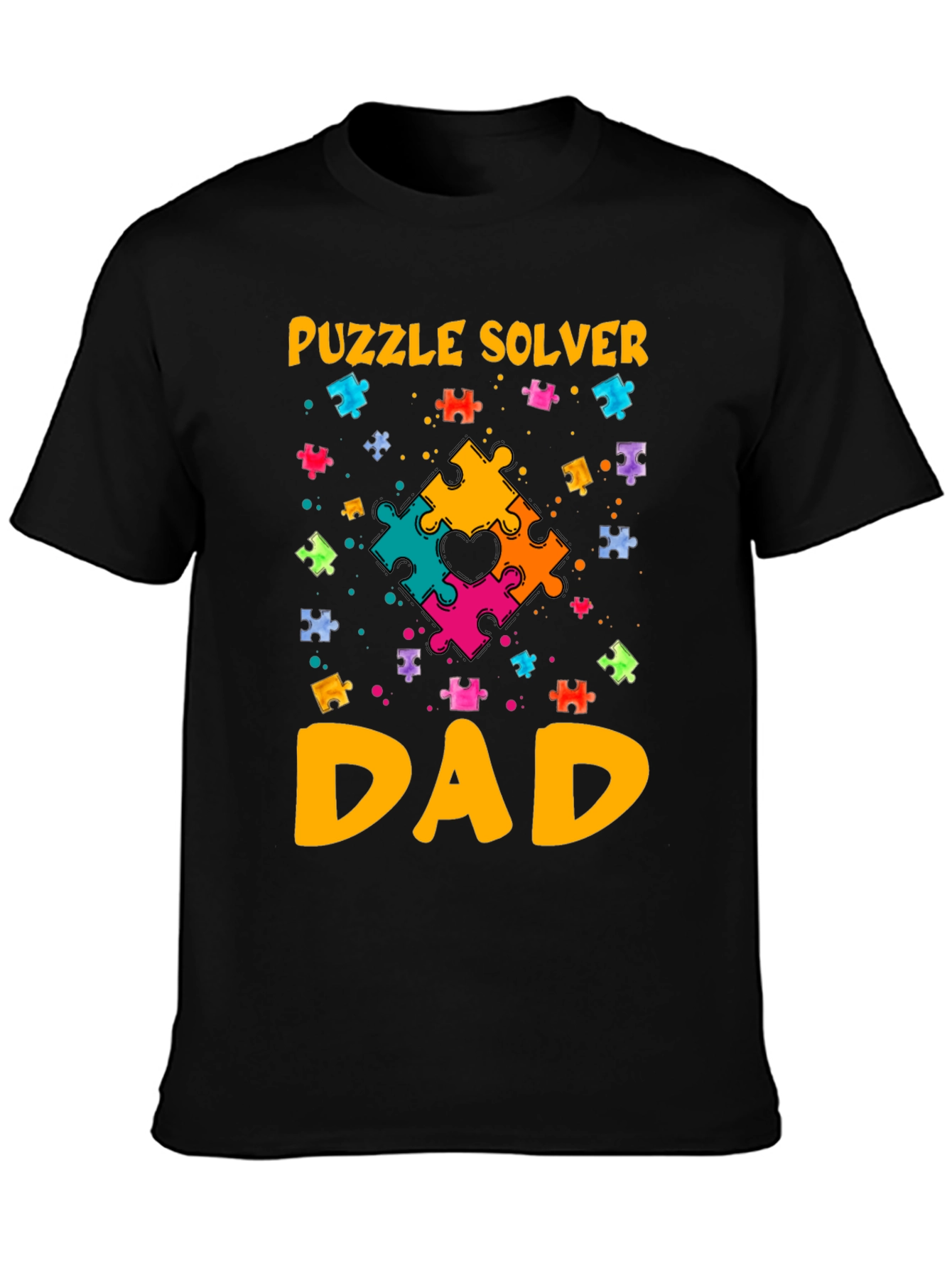 Puzzle Solver Dad T-Shirt: Autism Awareness Tee