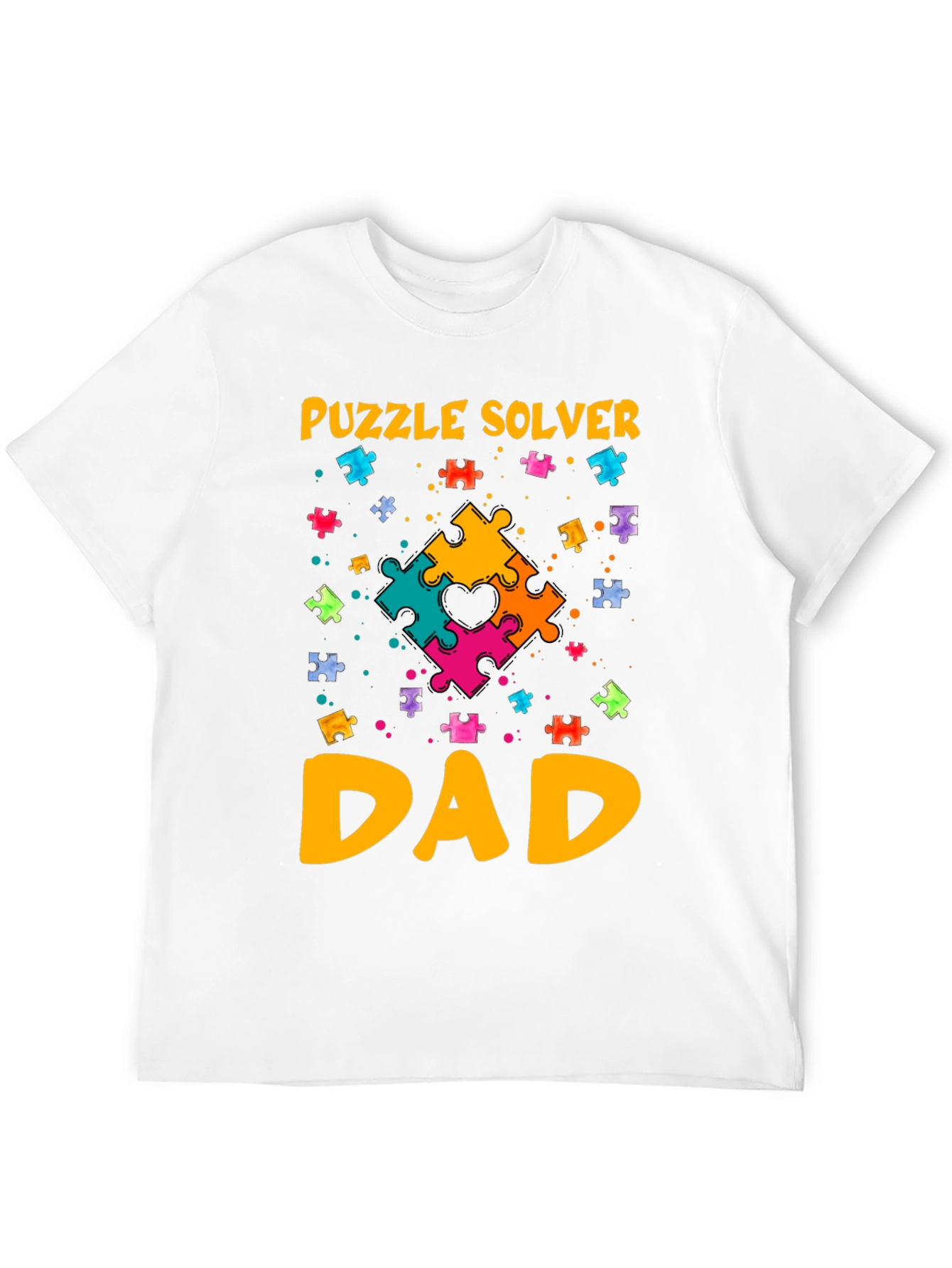 Puzzle Solver Dad T-Shirt: Autism Awareness Tee
