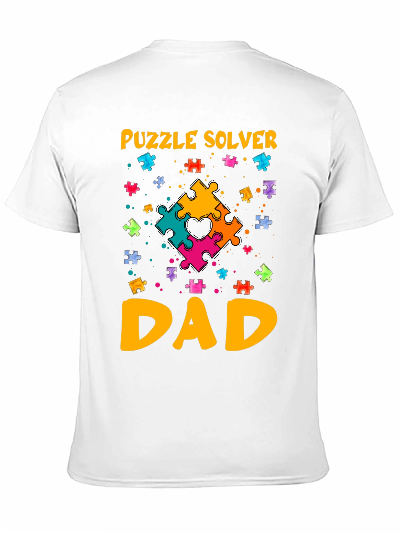 Puzzle Solver Dad T-Shirt: Autism Awareness Tee