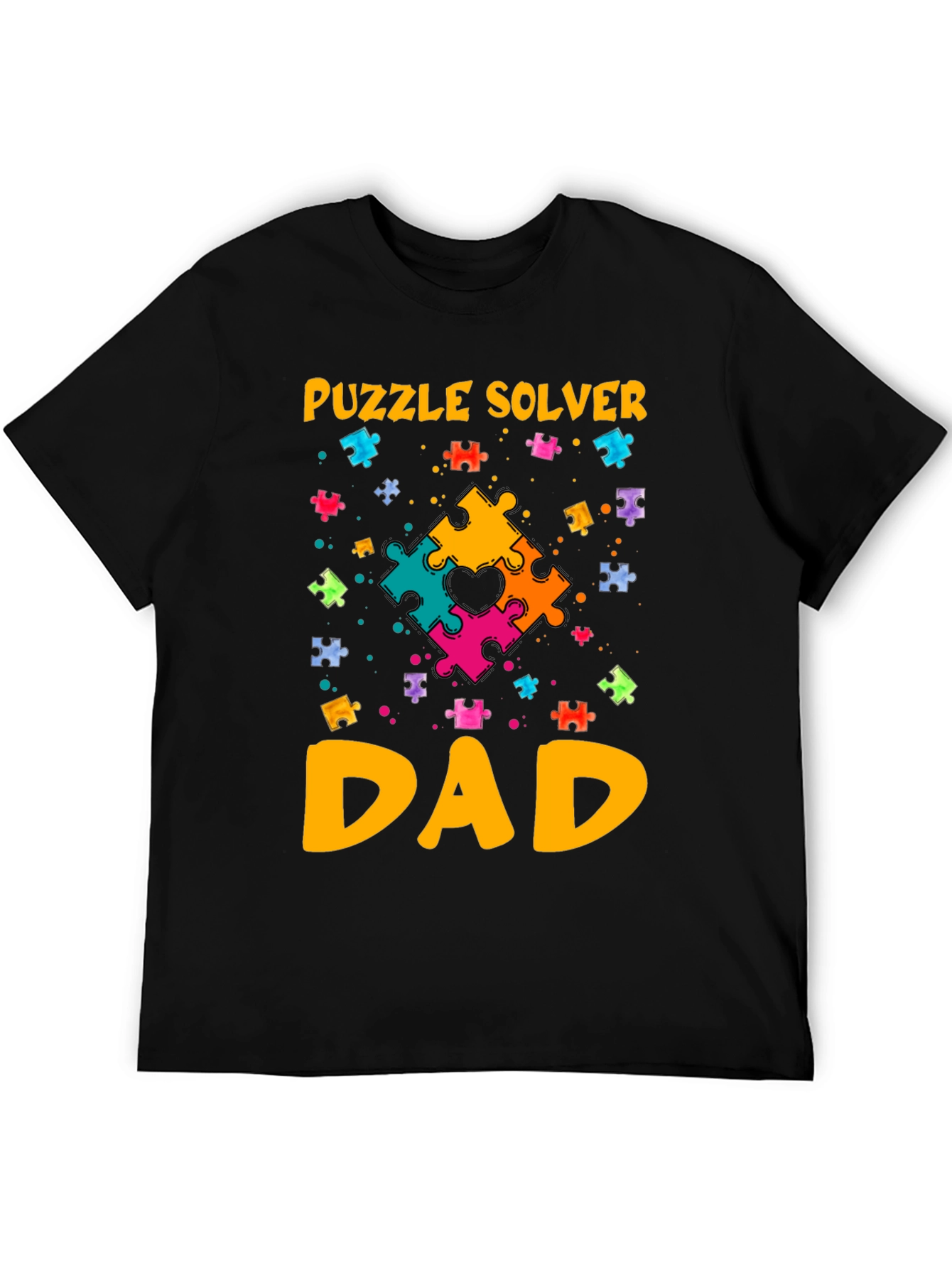 Puzzle Solver Dad T-Shirt: Autism Awareness Tee