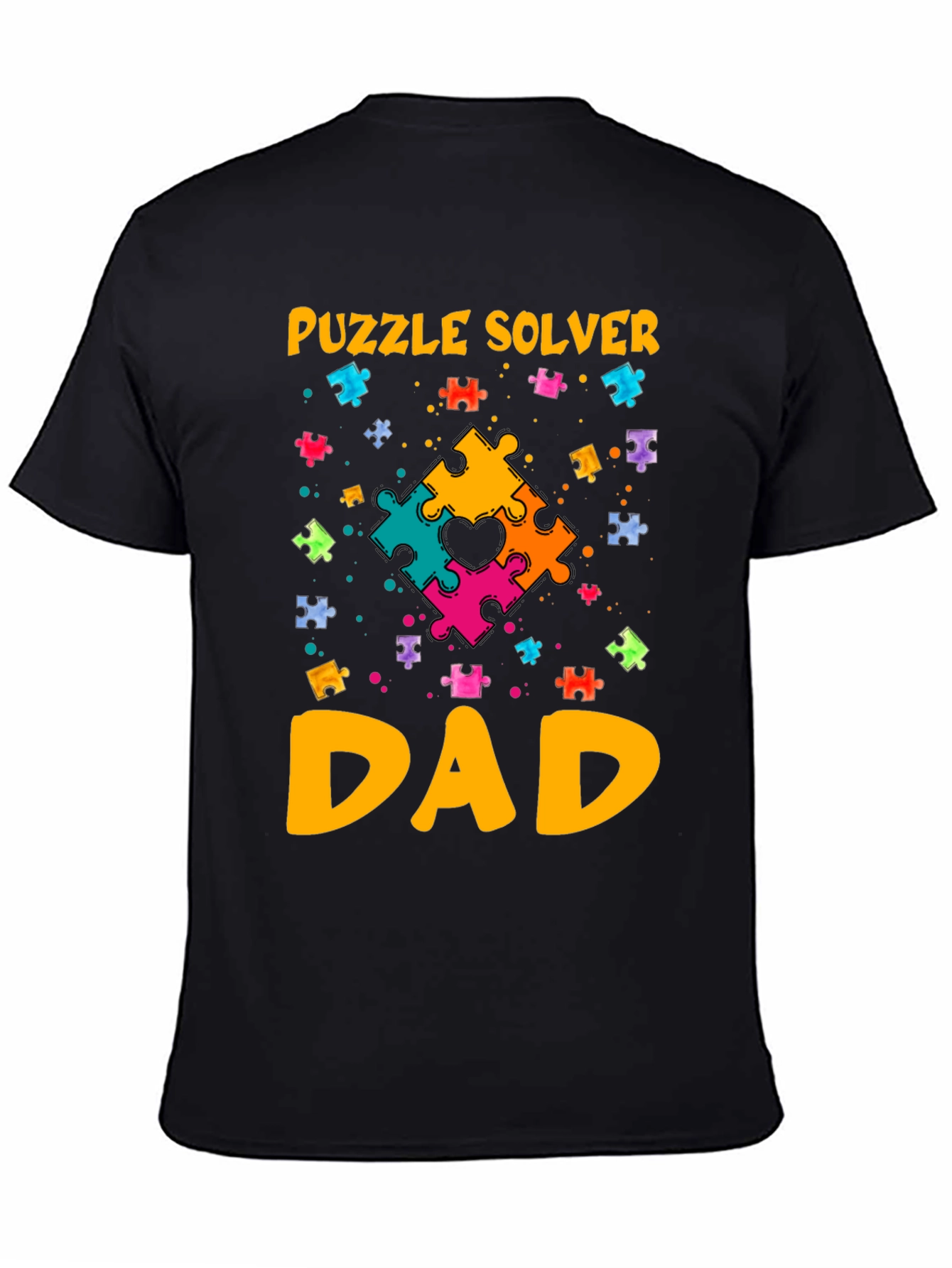 Puzzle Solver Dad T-Shirt: Autism Awareness Tee