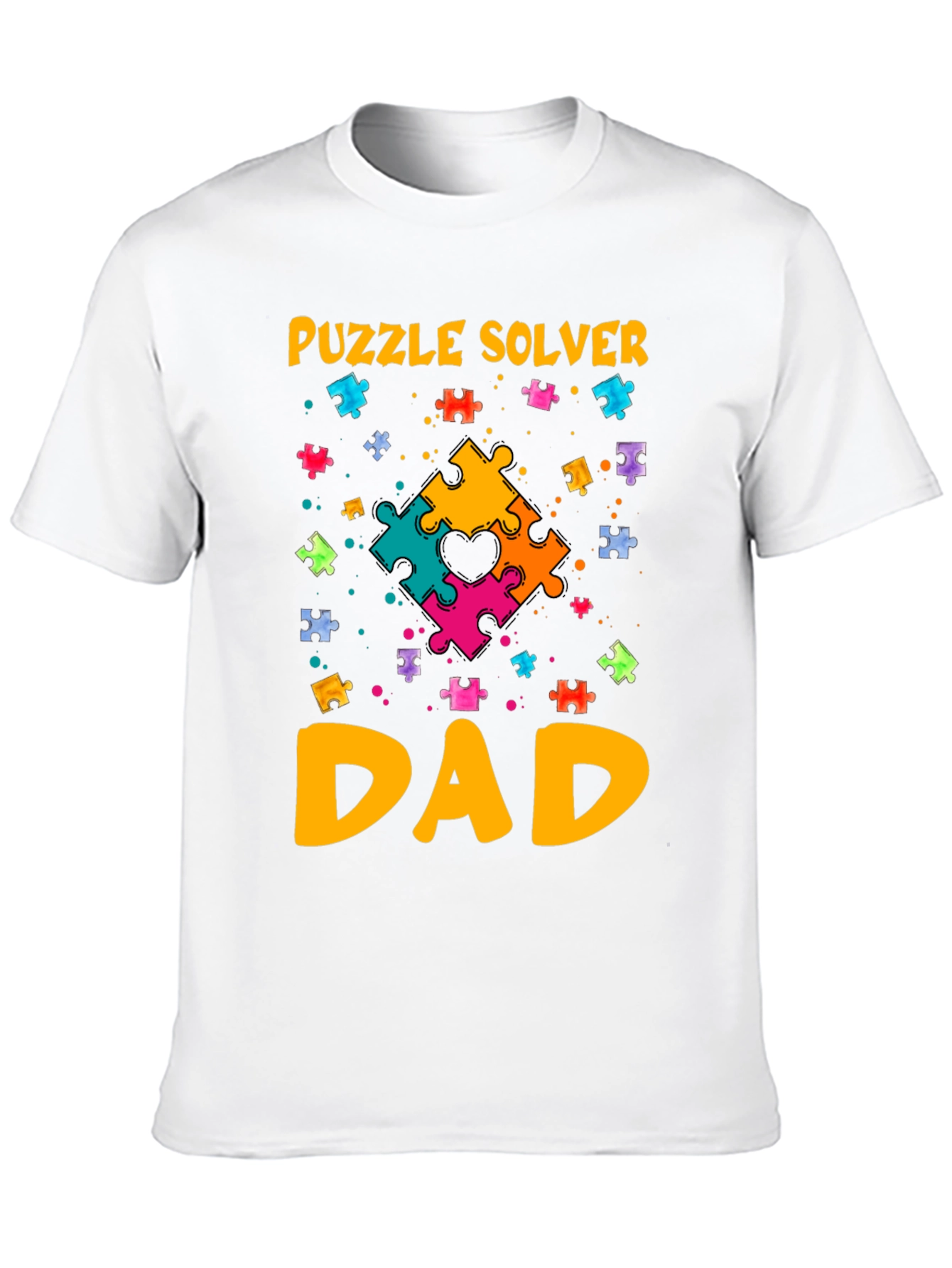 Puzzle Solver Dad T-Shirt: Autism Awareness Tee