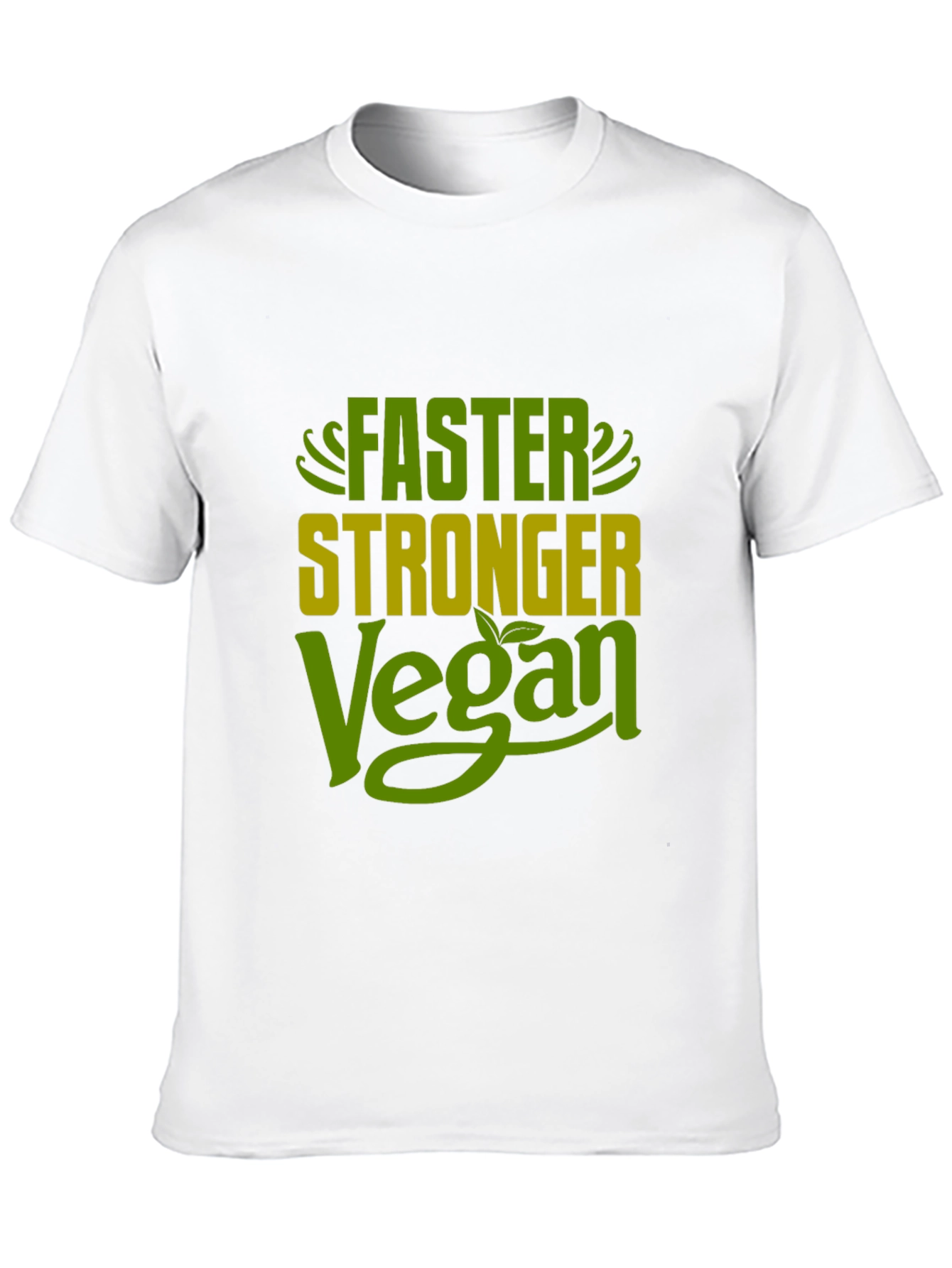 Faster Stronger Vegan T-Shirt - Plant Based Fitness