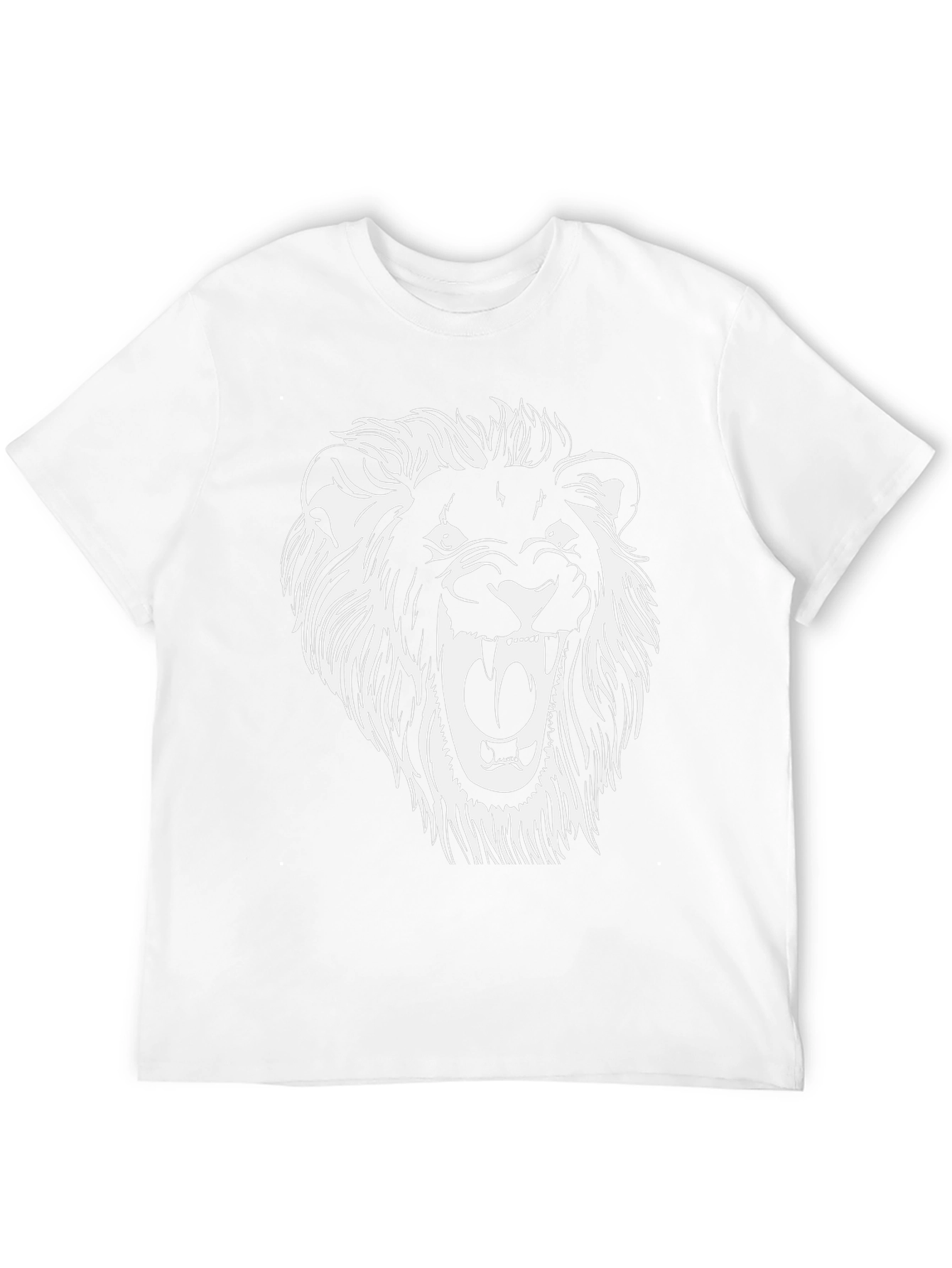 Lion Graphic Tee - Black Cotton Blend