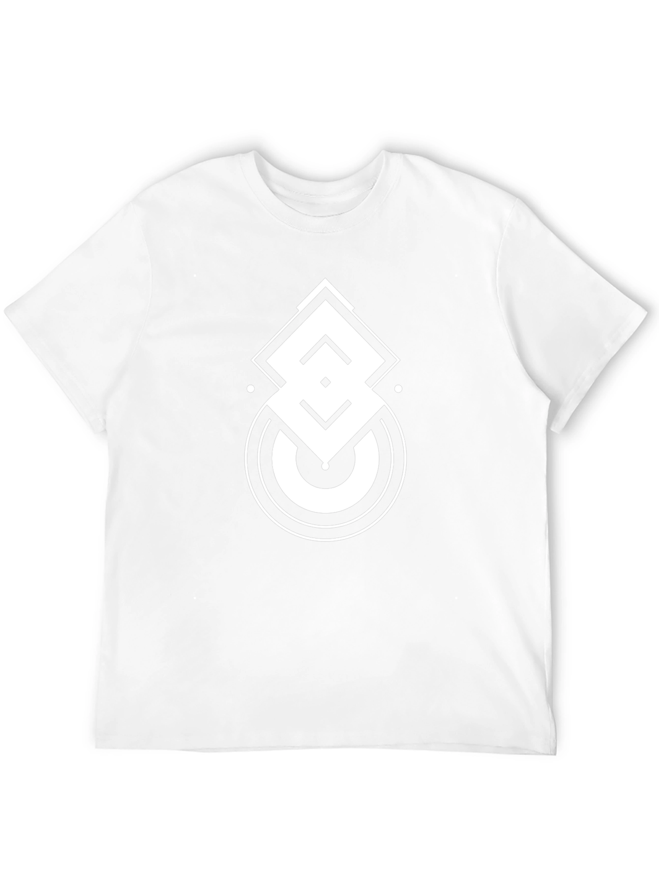 Geometric Graphic Tee - Modern Design Shirt