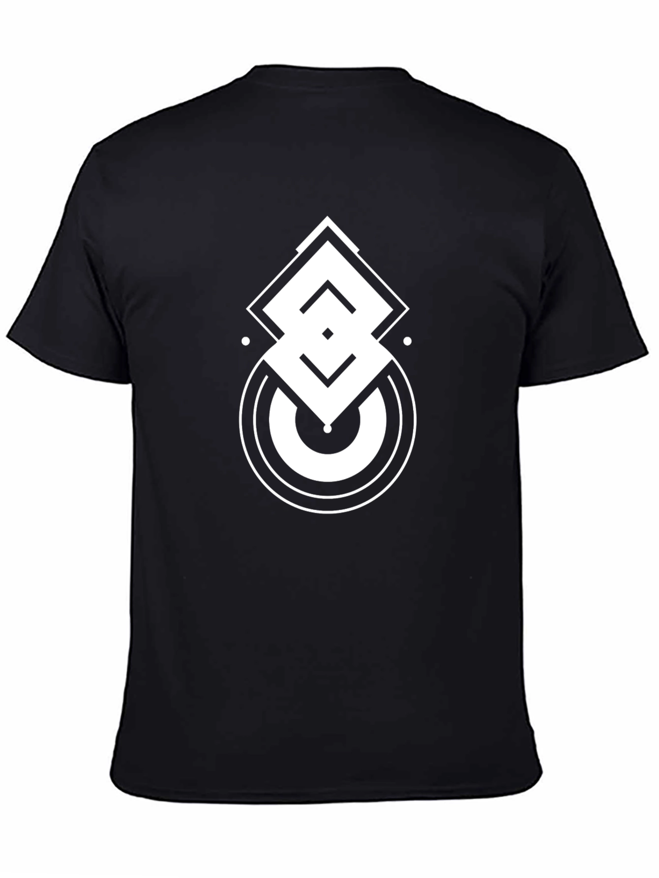 Geometric Graphic Tee - Modern Design Shirt