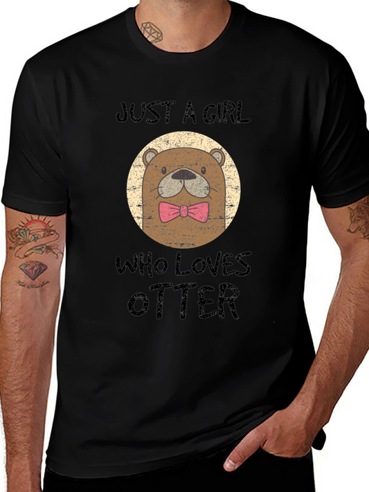Otter Lover T-Shirt - Just a Girl Who Loves Otters!
