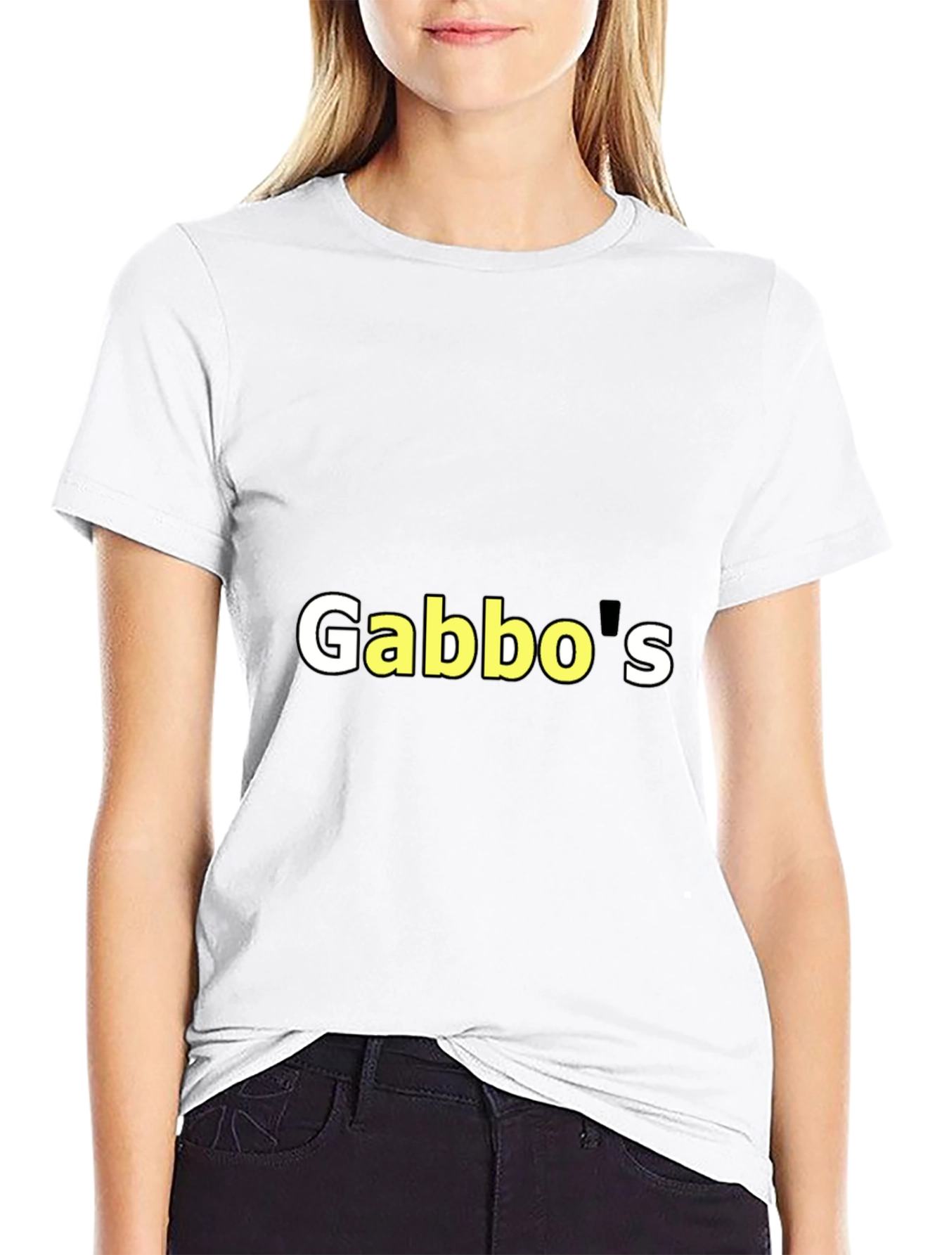 Gabbos Graphic Print Black T-Shirt