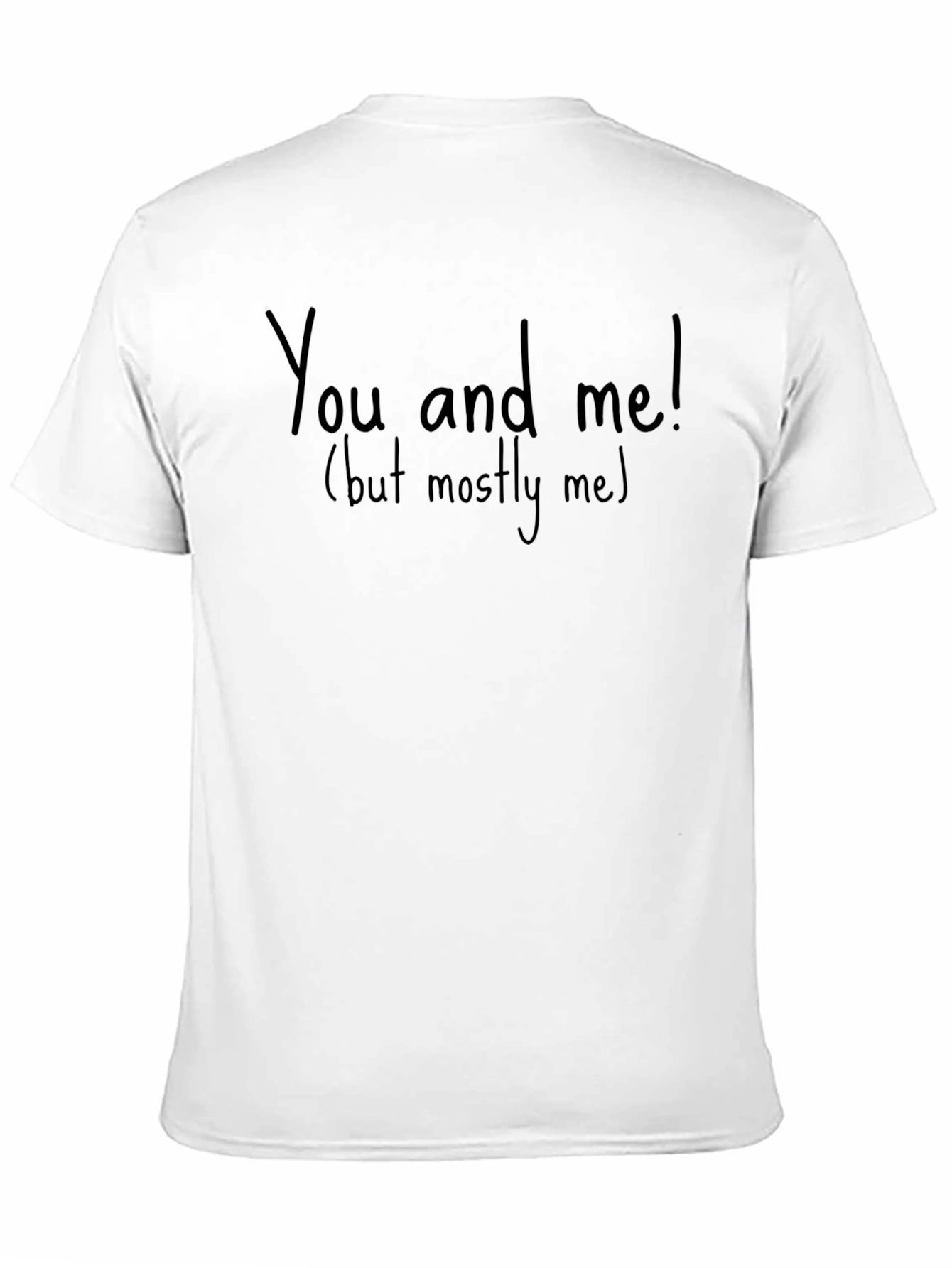 Funny You and Me! Graphic Print Tee - Black