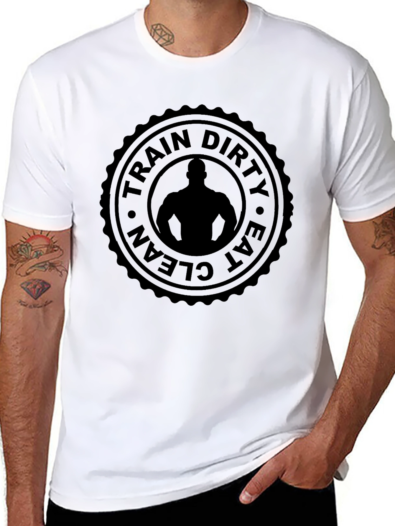 Train Dirty Eat Clean Graphic T-Shirt