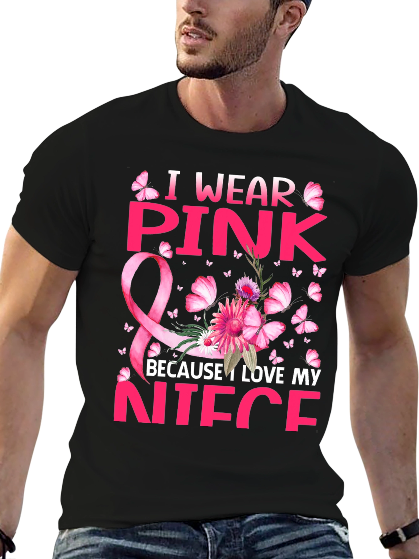 I Wear Pink Because I Love My Niece T-Shirt