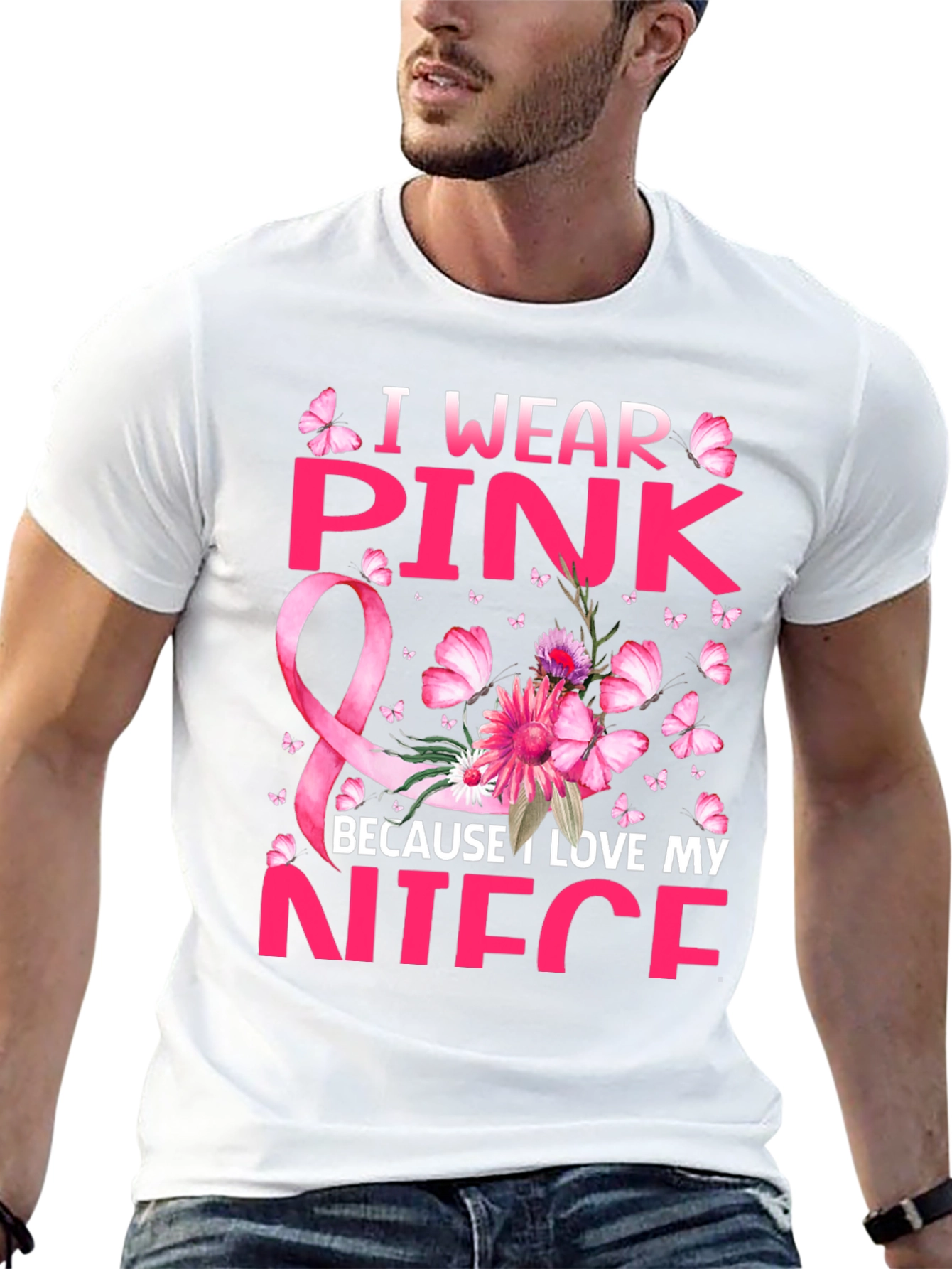 I Wear Pink Because I Love My Niece T-Shirt
