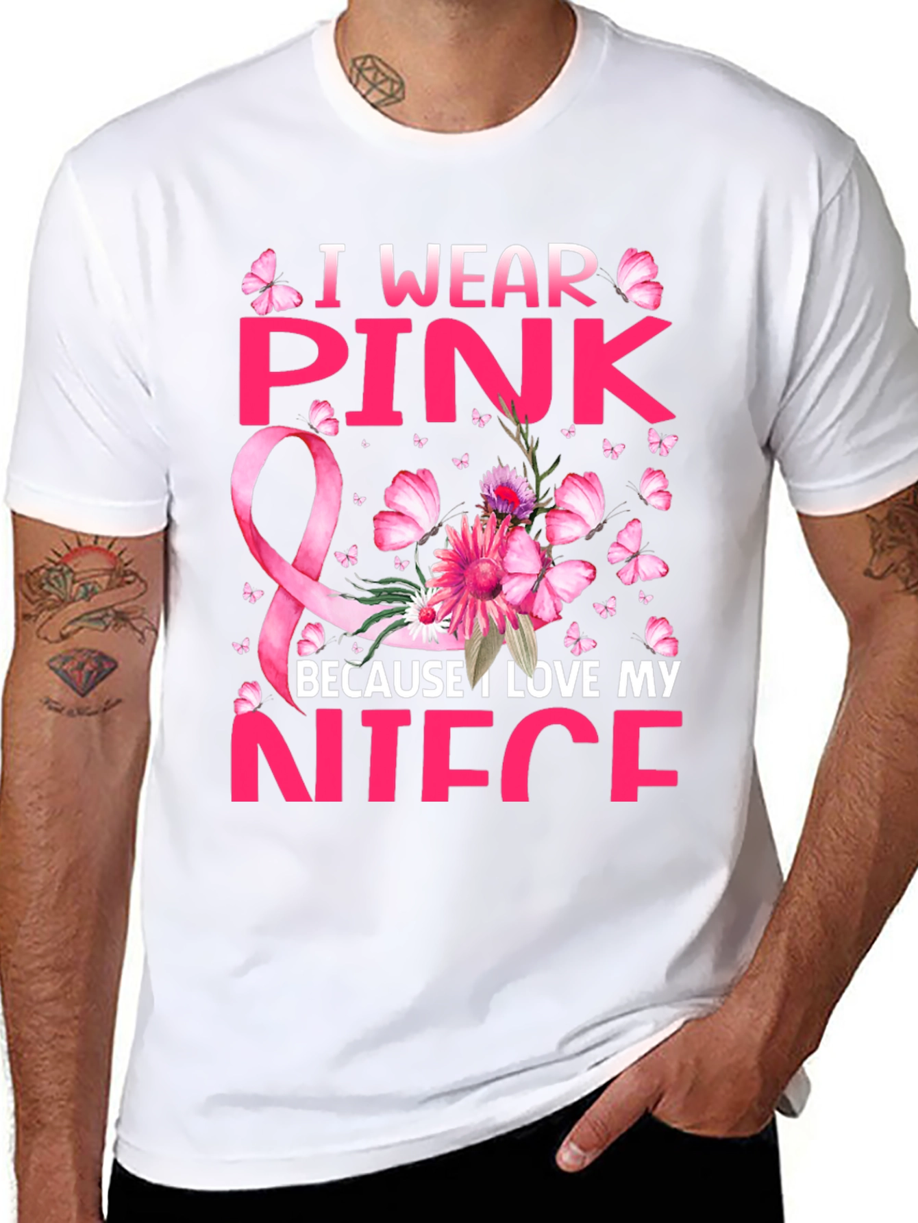 I Wear Pink Because I Love My Niece T-Shirt