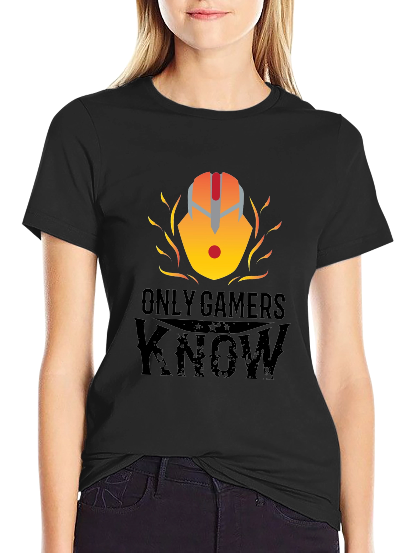 Only Gamers Know Black T-Shirt