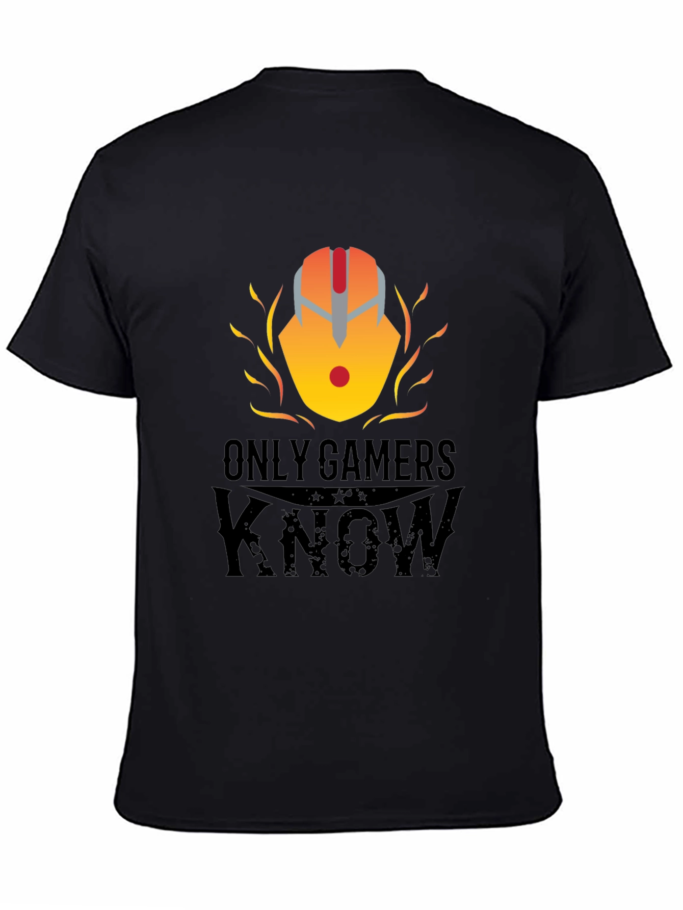 Only Gamers Know Black T-Shirt