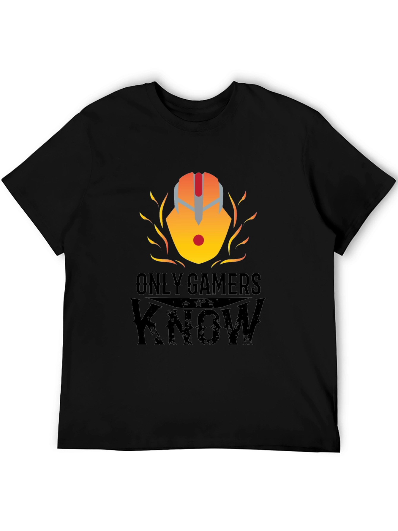 Only Gamers Know Black T-Shirt