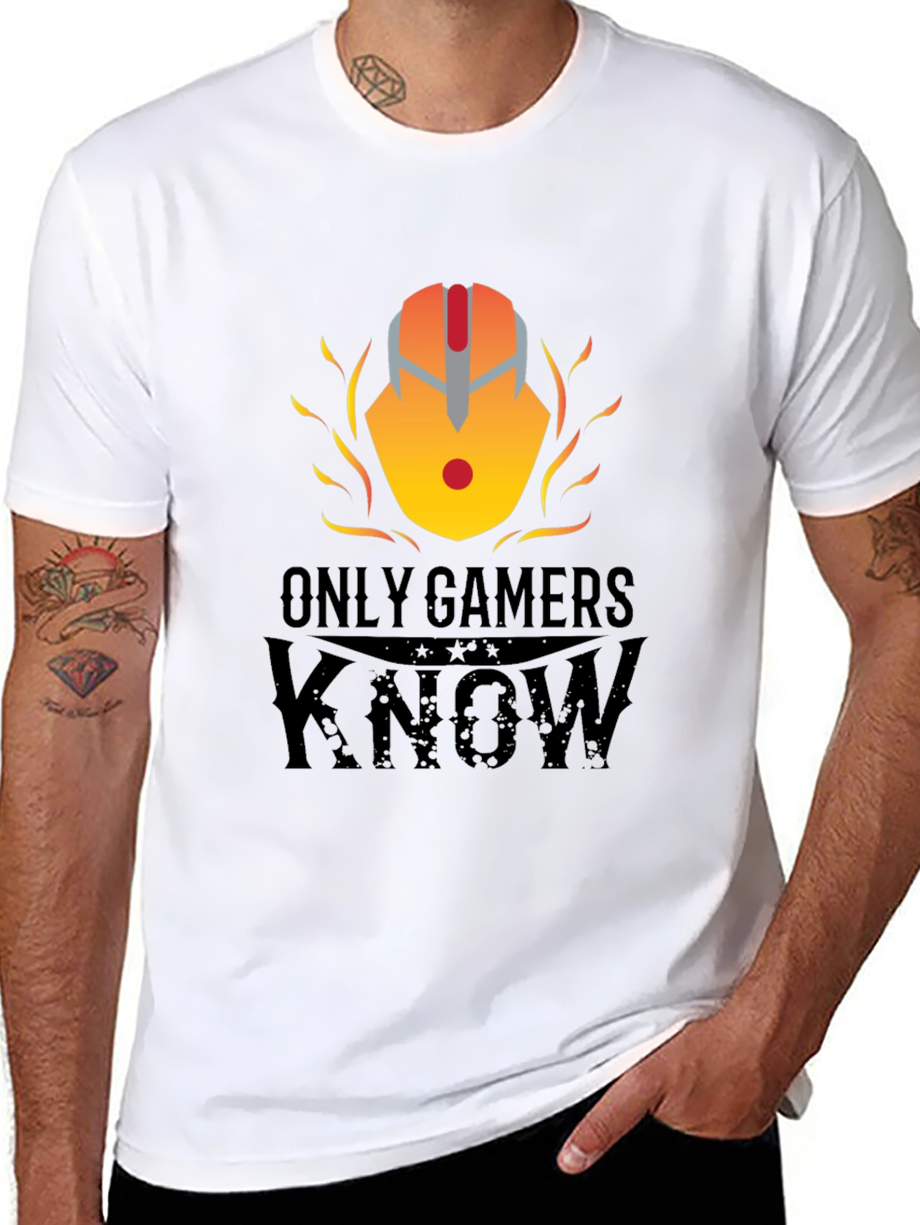 Only Gamers Know Black T-Shirt