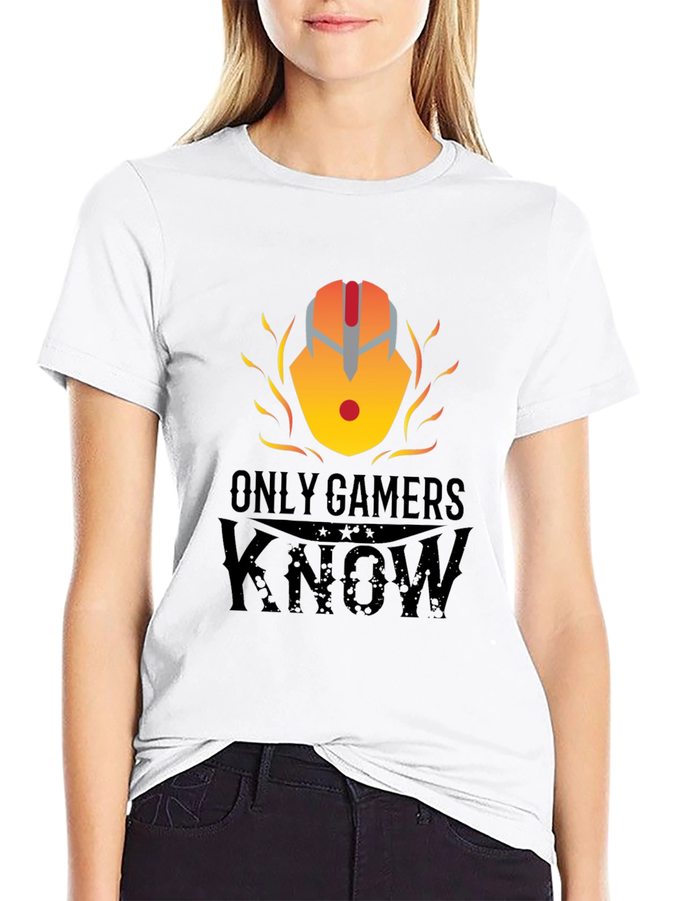 Only Gamers Know Black T-Shirt