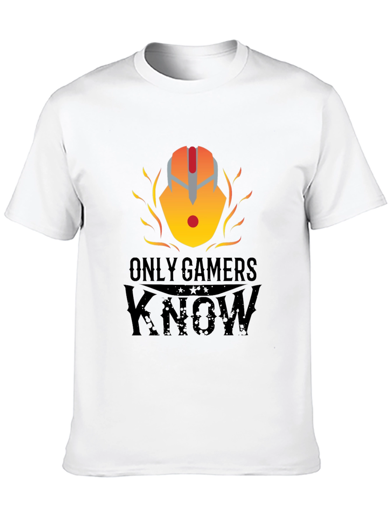 Only Gamers Know Black T-Shirt