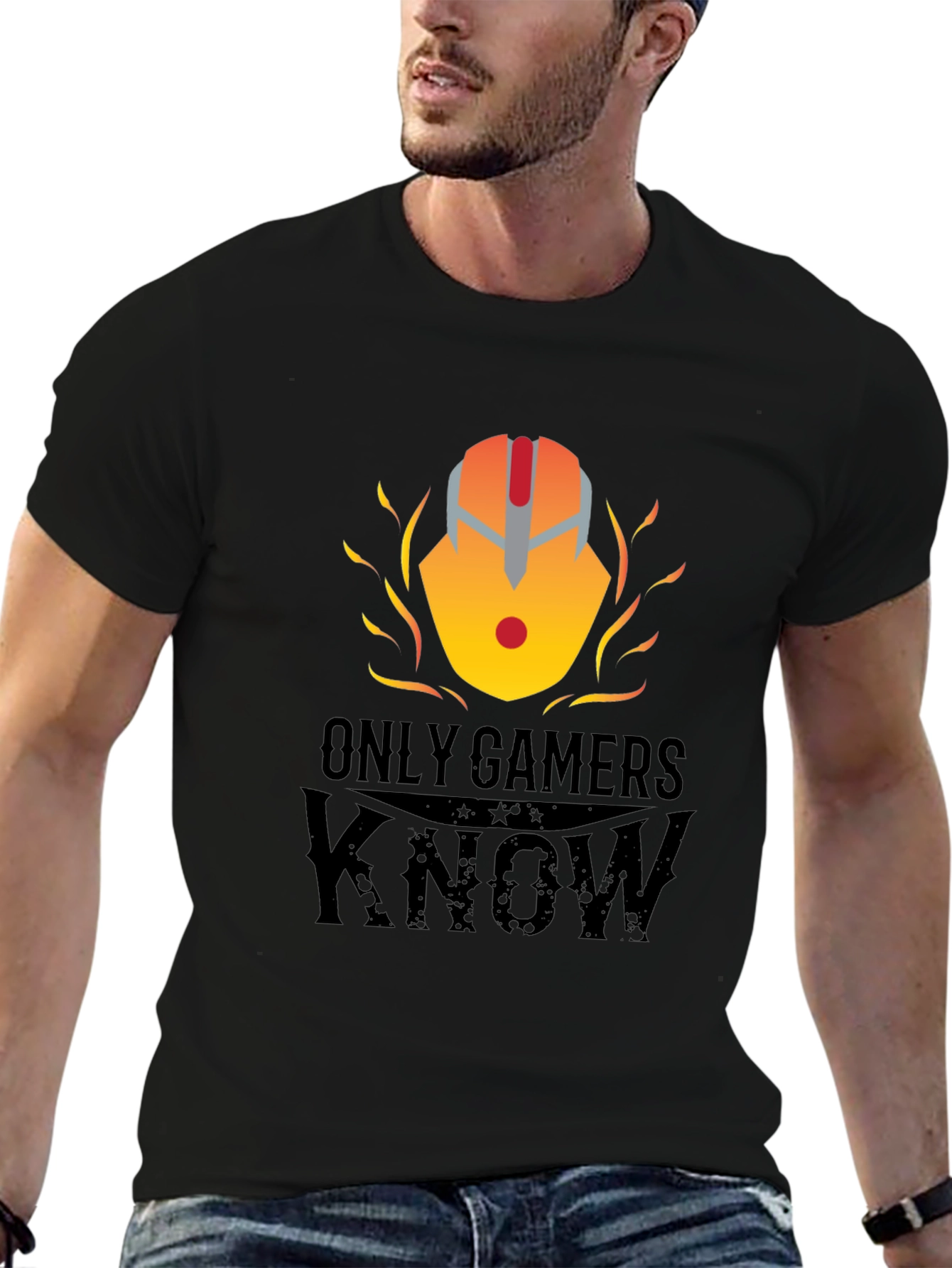Only Gamers Know Black T-Shirt