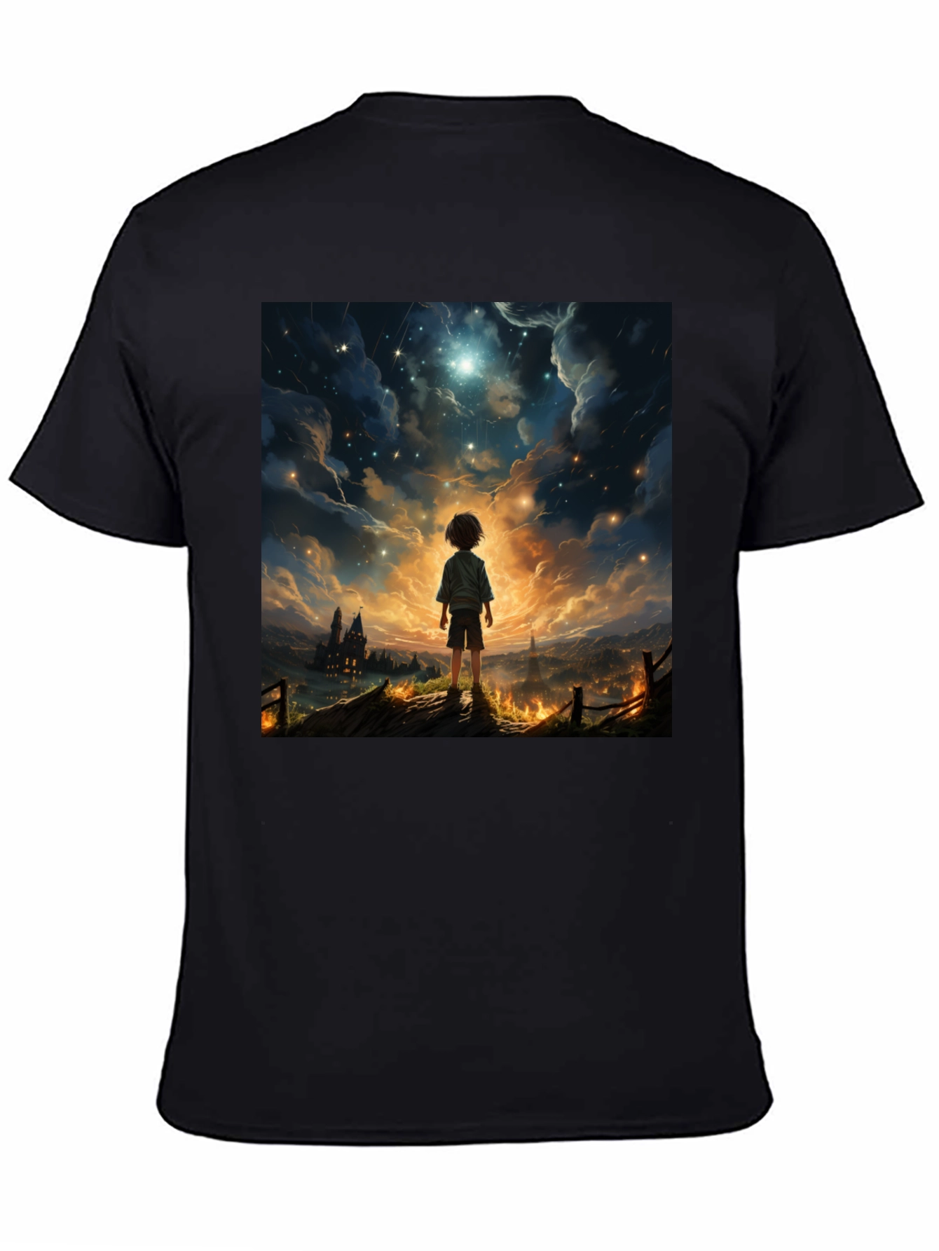 Stargazer Graphic Tee - Dreamy Night Scene