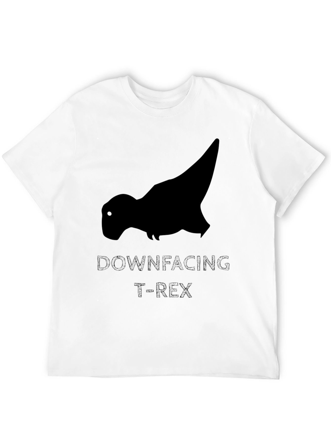 Downfacing T-Rex Black Graphic Tee