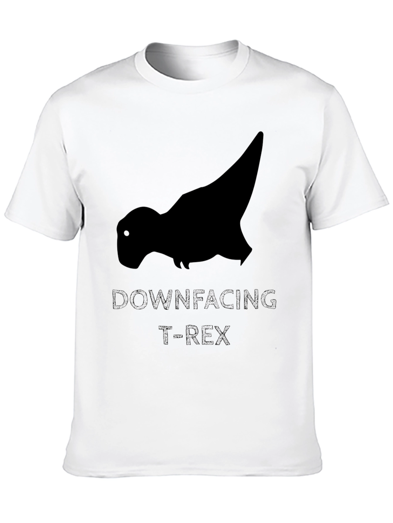 Downfacing T-Rex Black Graphic Tee