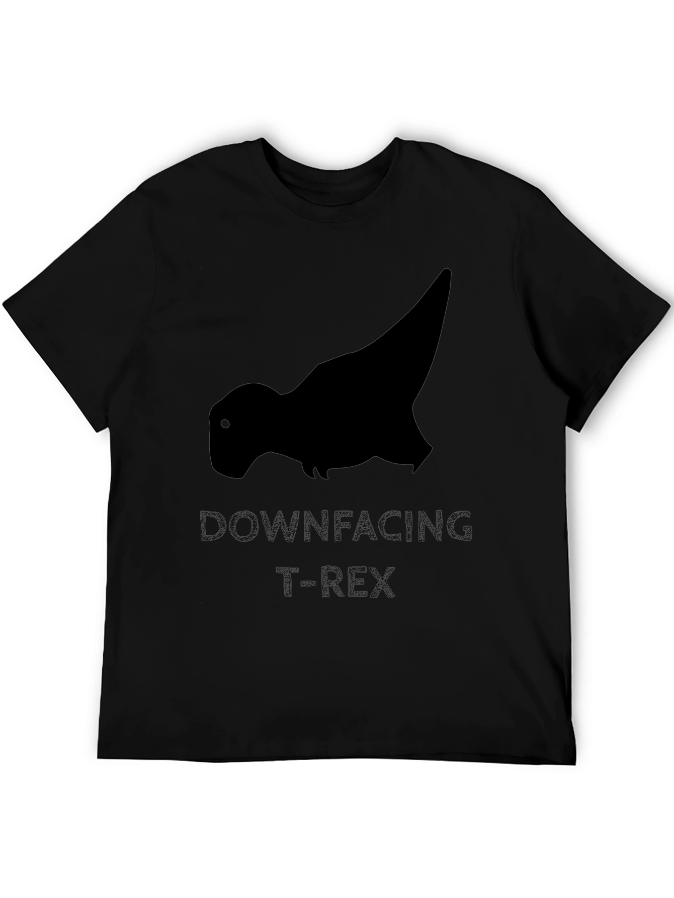 Downfacing T-Rex Black Graphic Tee