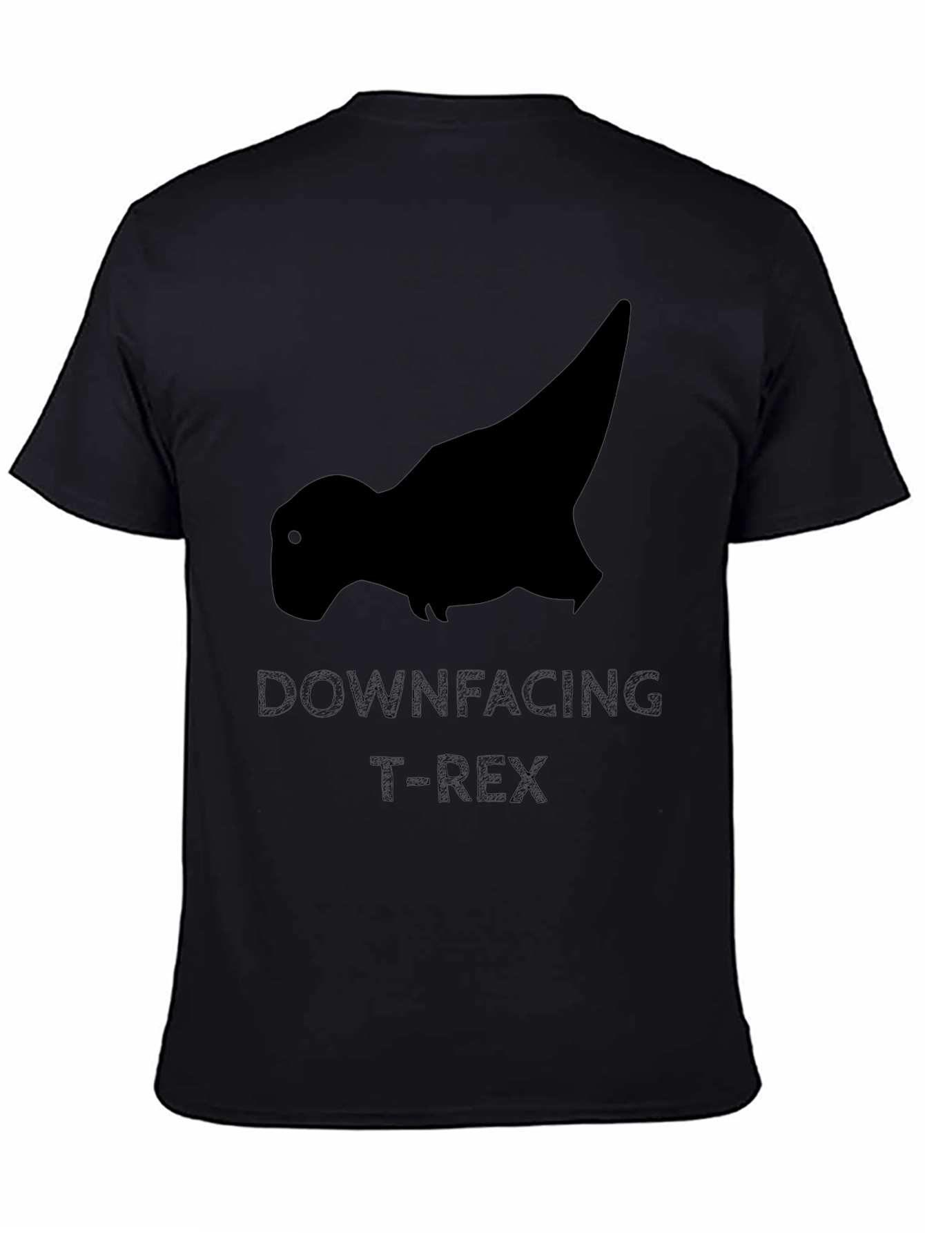 Downfacing T-Rex Black Graphic Tee