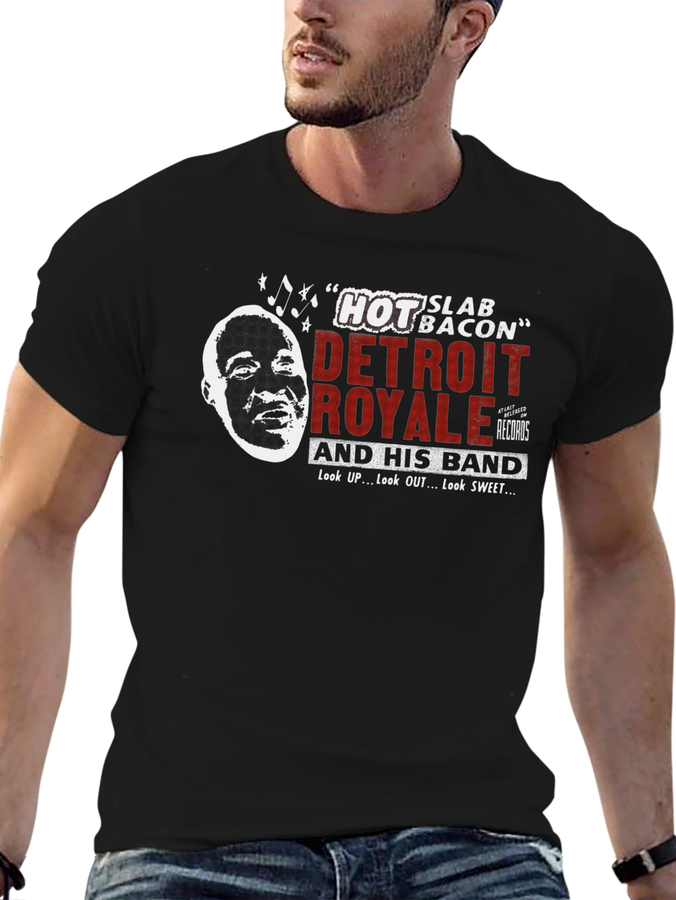 Detroit Royale Hot Slab Bacon Graphic T-Shirt