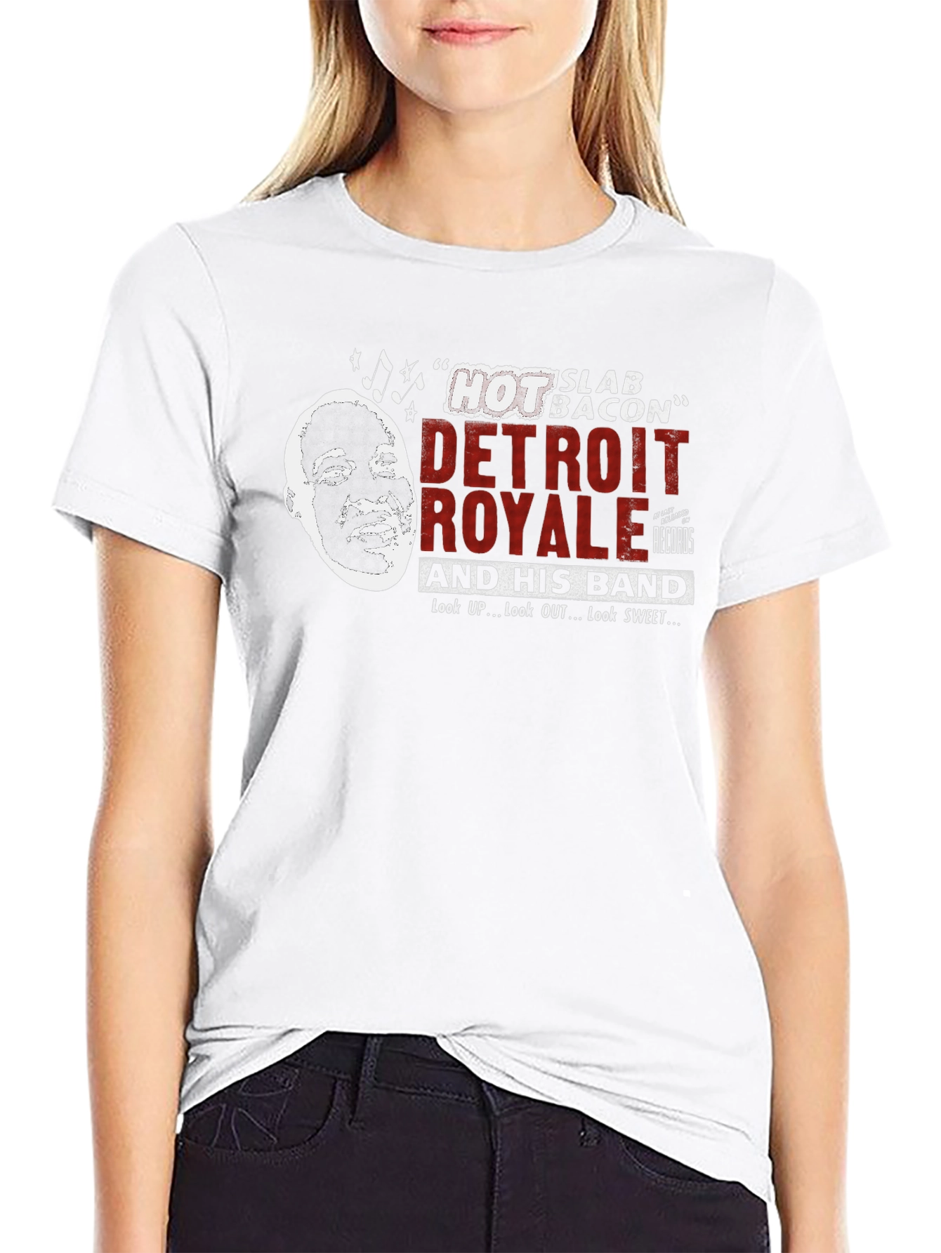 Detroit Royale Hot Slab Bacon Graphic T-Shirt